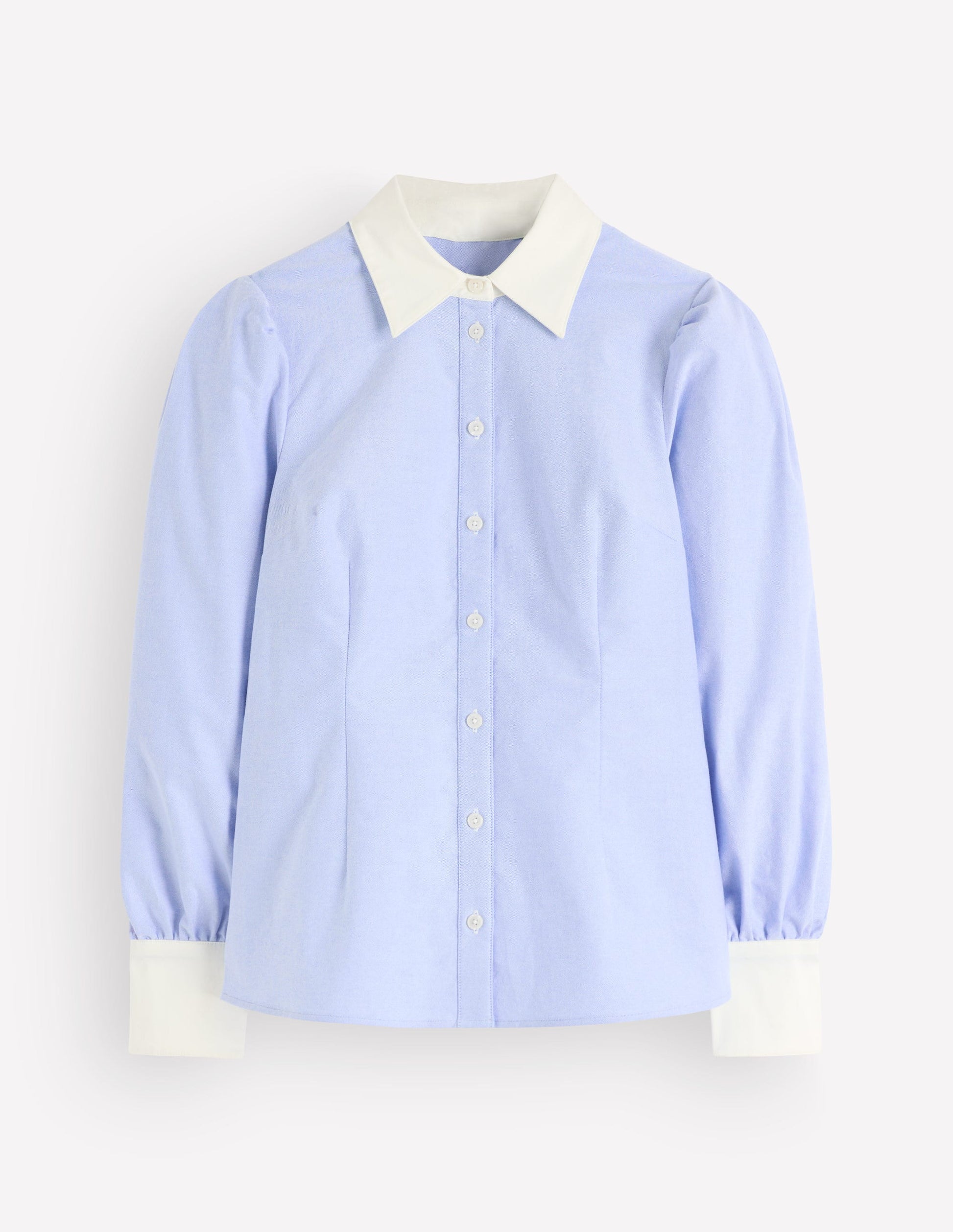 Volume Sleeve Shirt-Blue Oxford-5