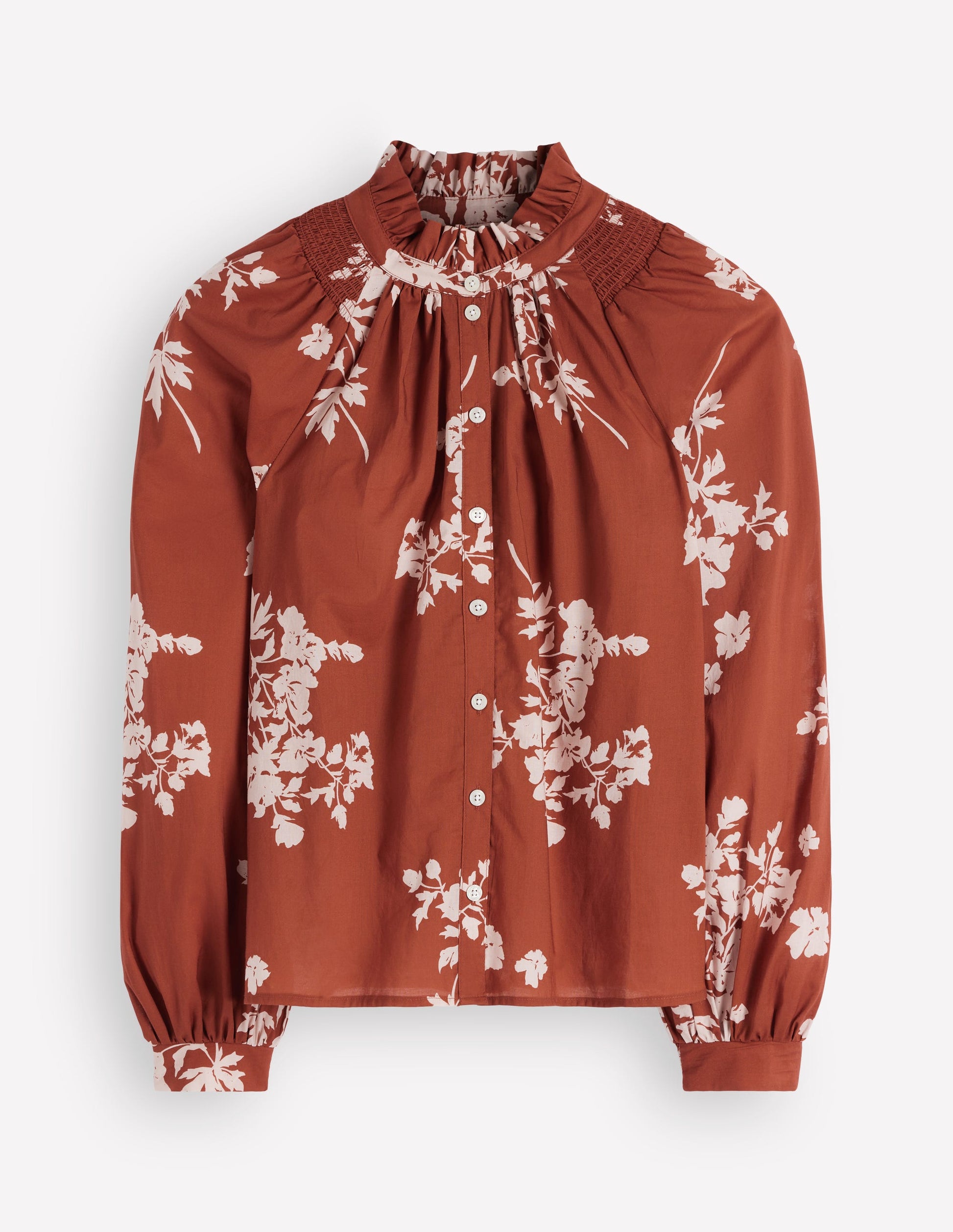 Erica Cotton Frill Top-Arabian Spice, Flecked Bunch-6