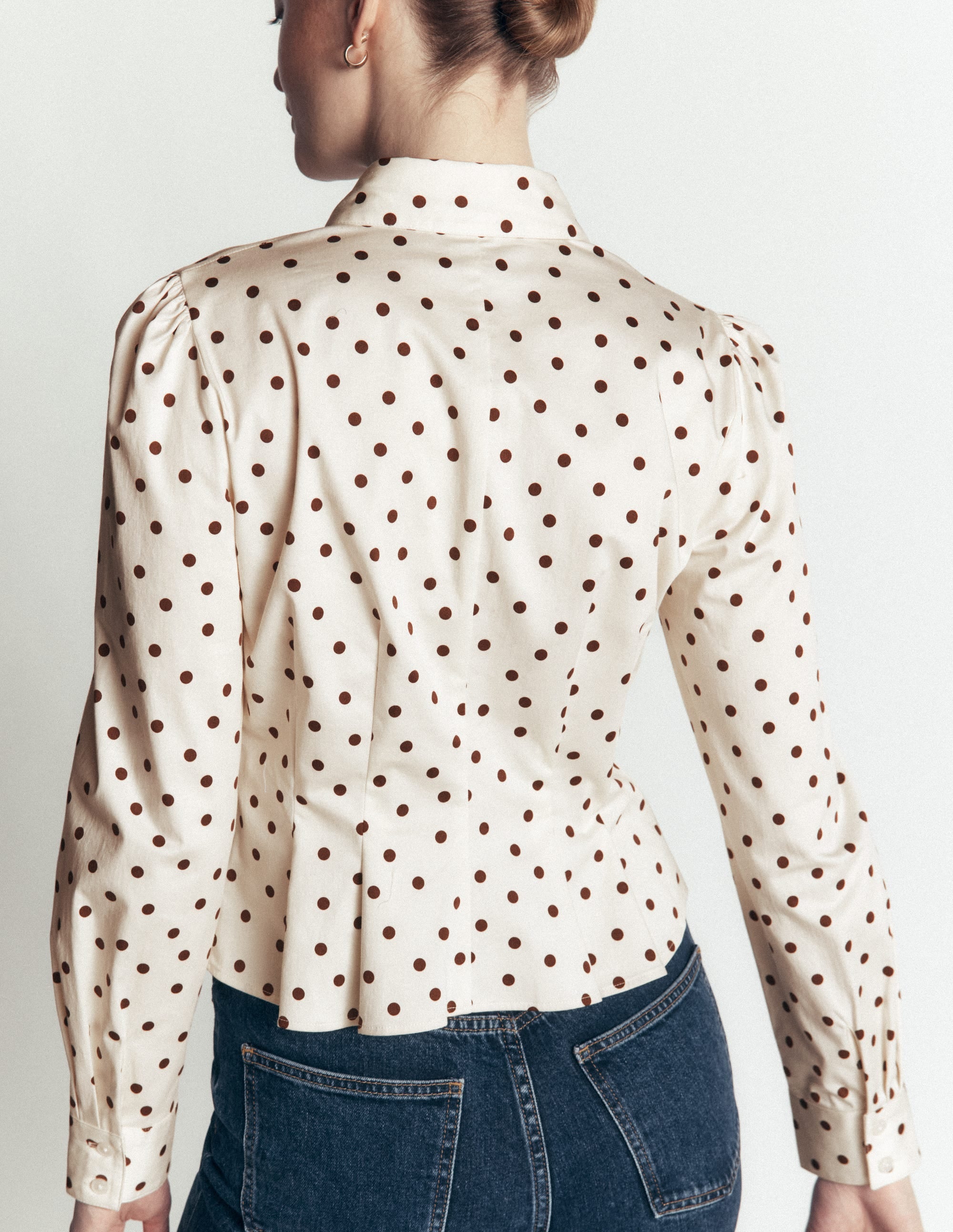 Julia Darted Cotton Shirt-Ivory, Boden Spot - Image 3