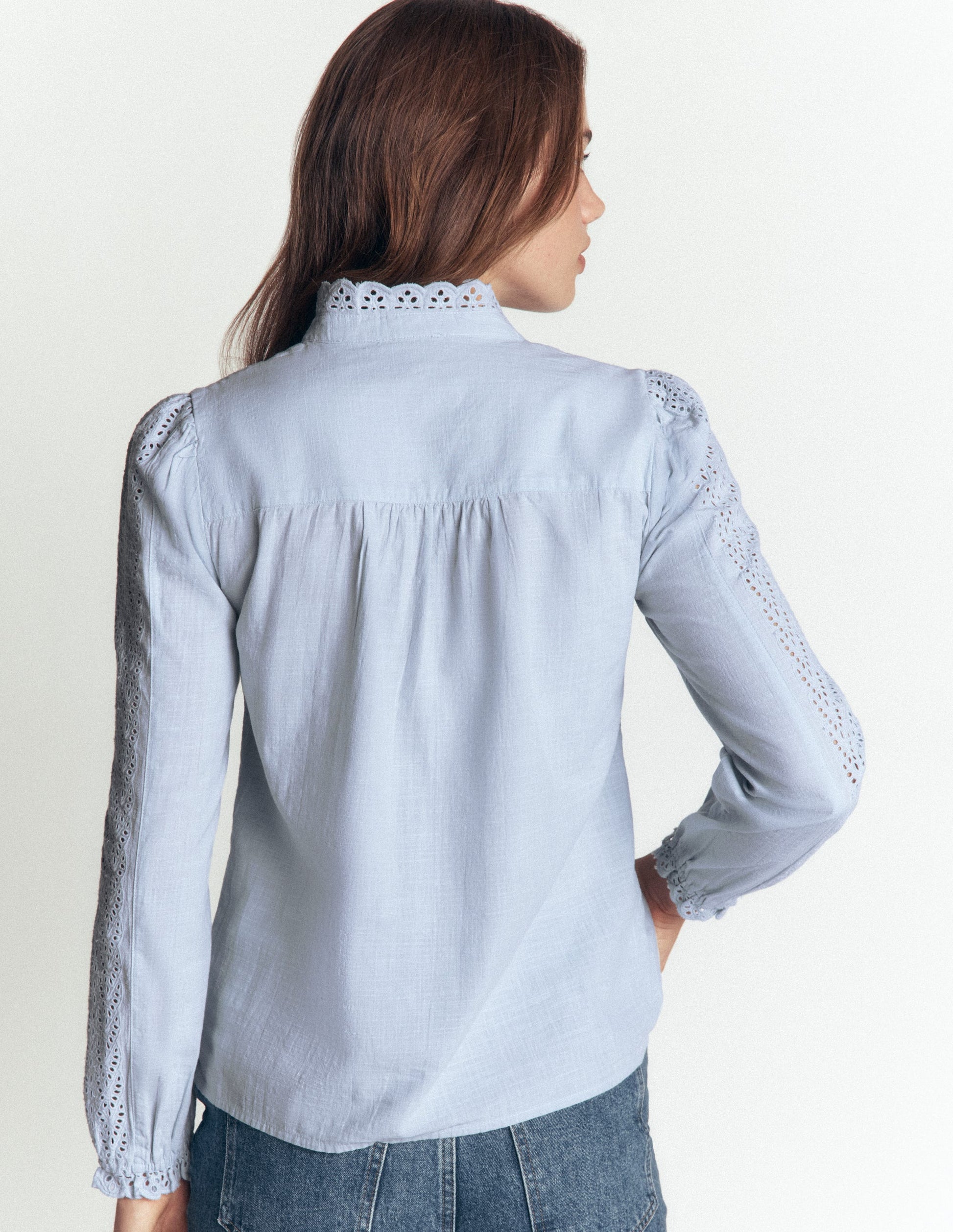 Cotton Broderie Top-Niagra Mist-3