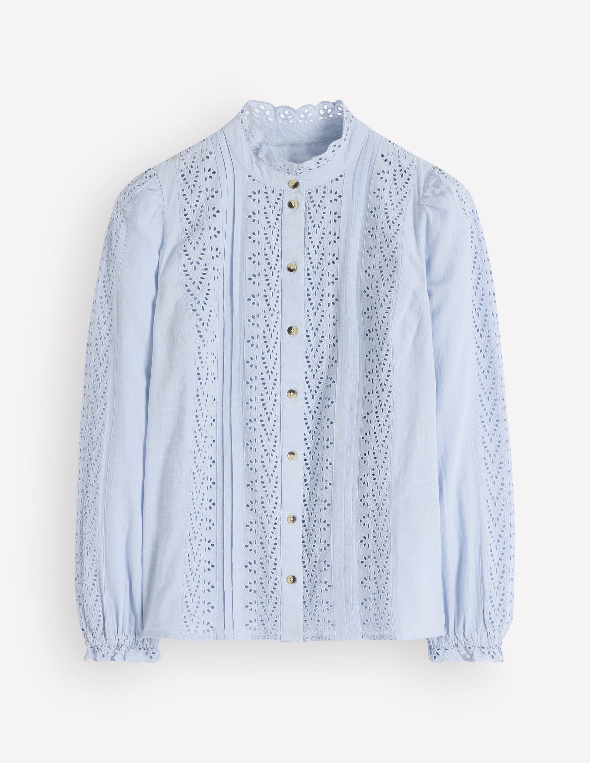 Cotton Broderie Top-Niagra Mist-6