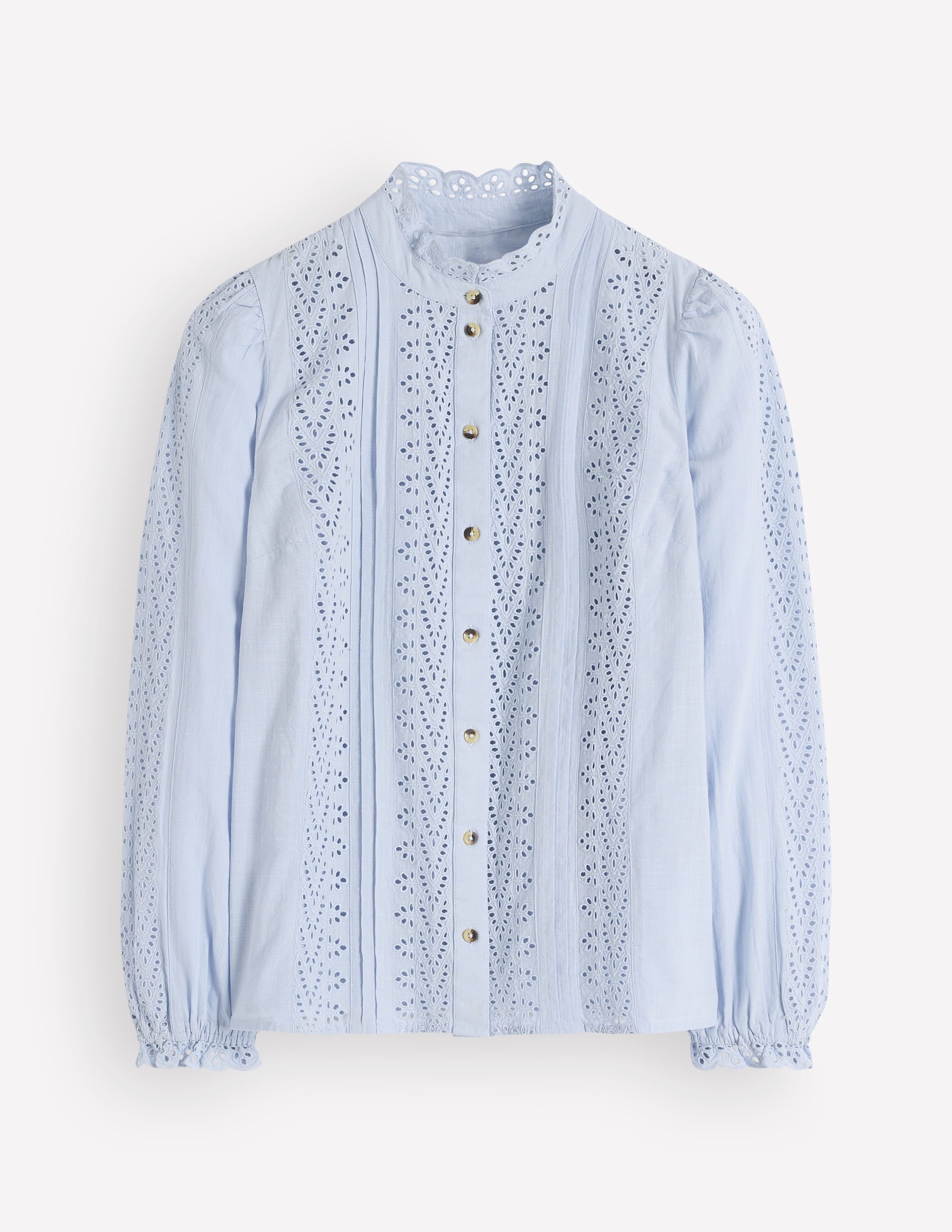 Cotton Broderie Top-Niagra Mist - Image 6