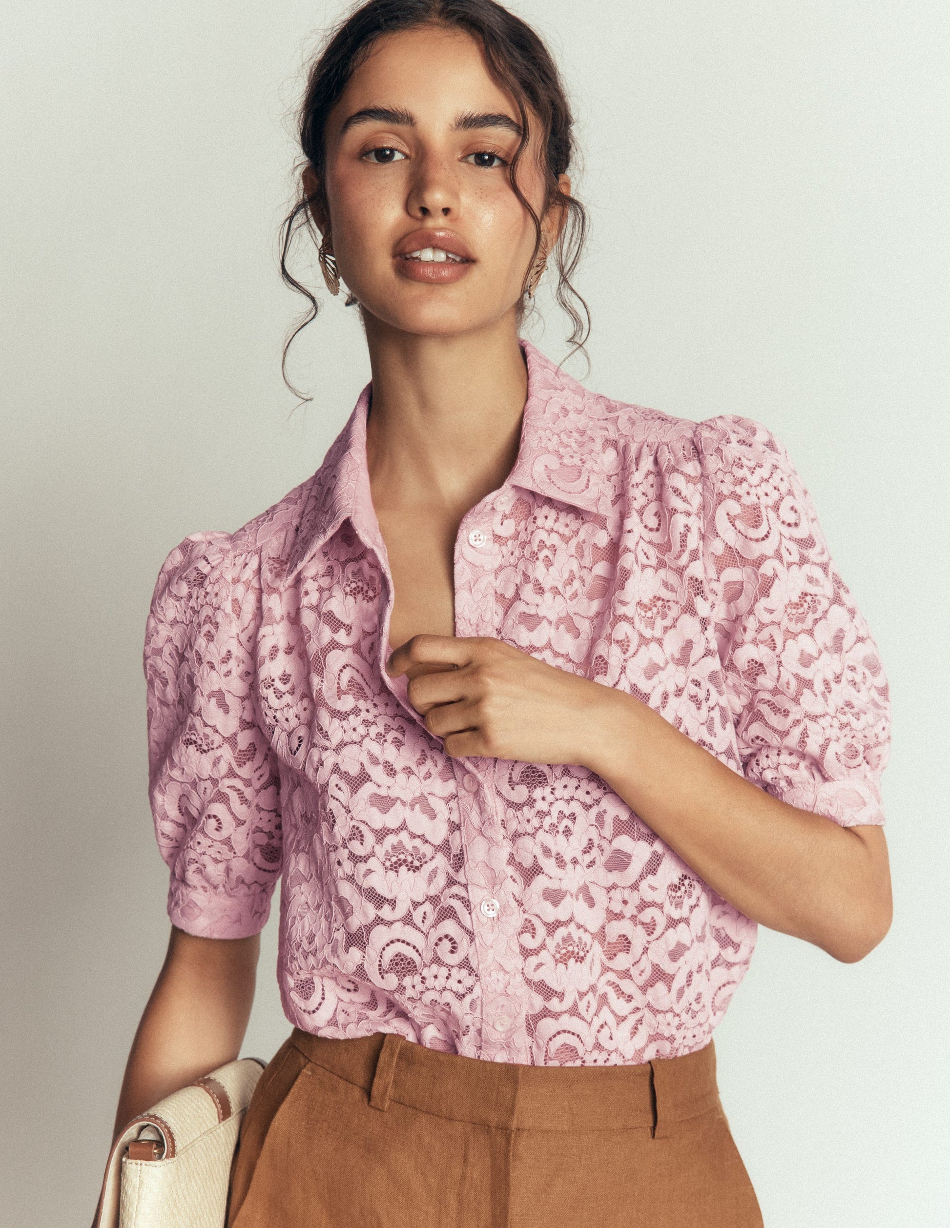 Penelope Lace Shirt-Pink Violet-4