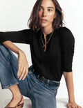 Supersoft Puff Sleeve Shirt-Black