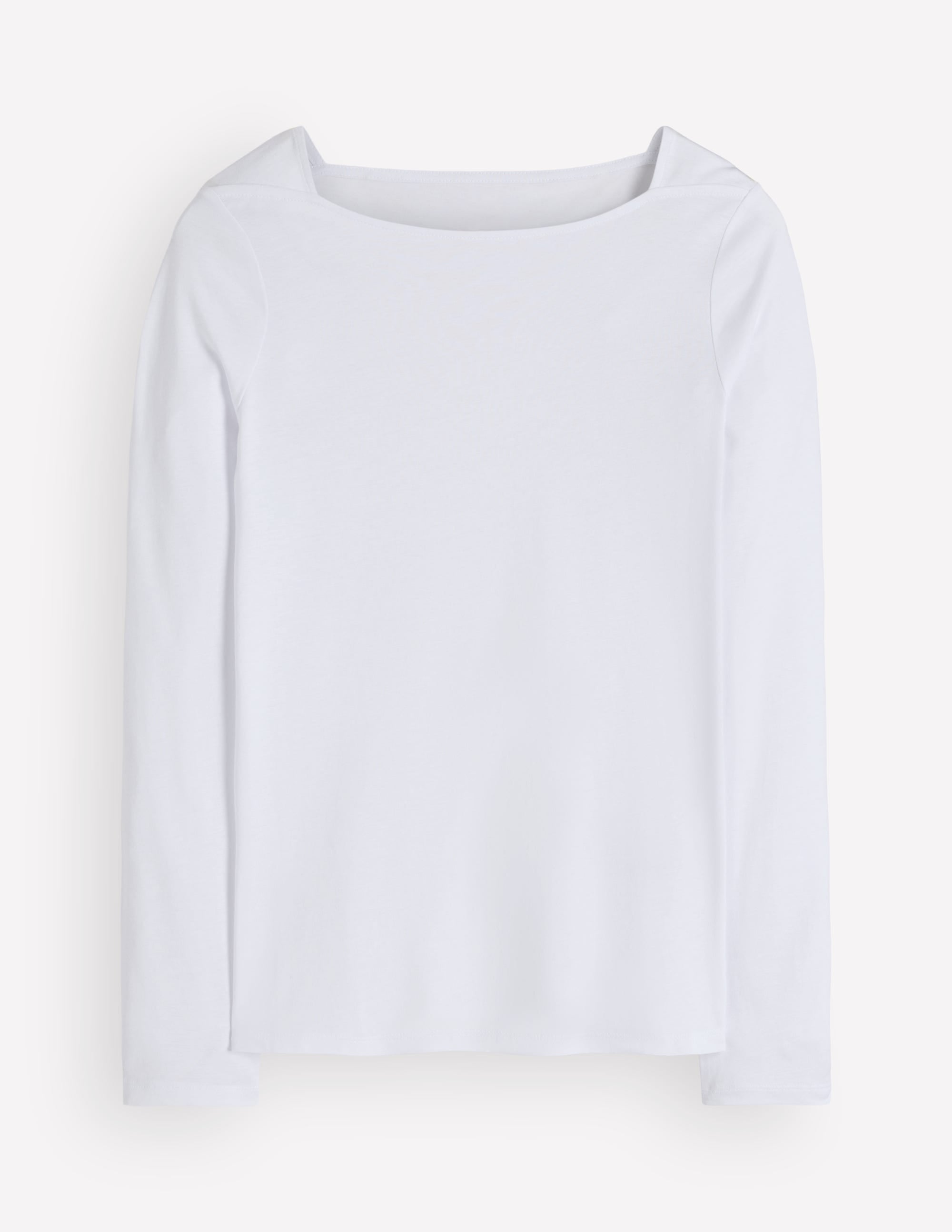 Square Neck Long Sleeve-White - Image 5