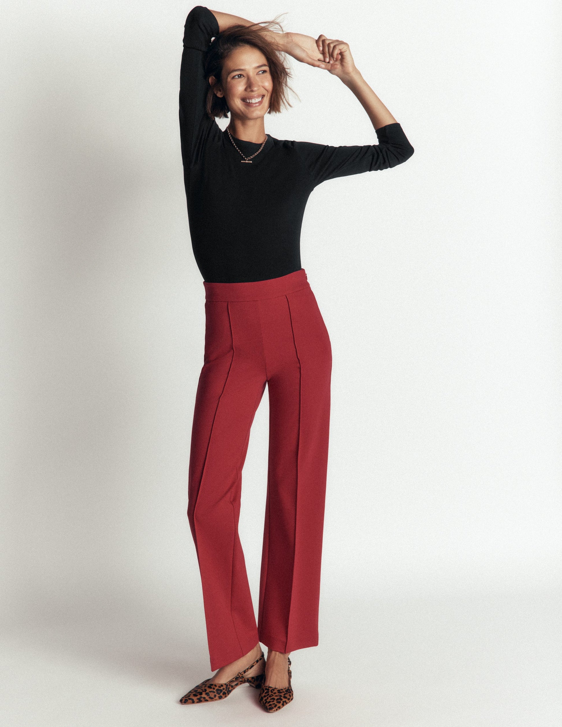 Annie Essential Crew Neck Top-Black-1