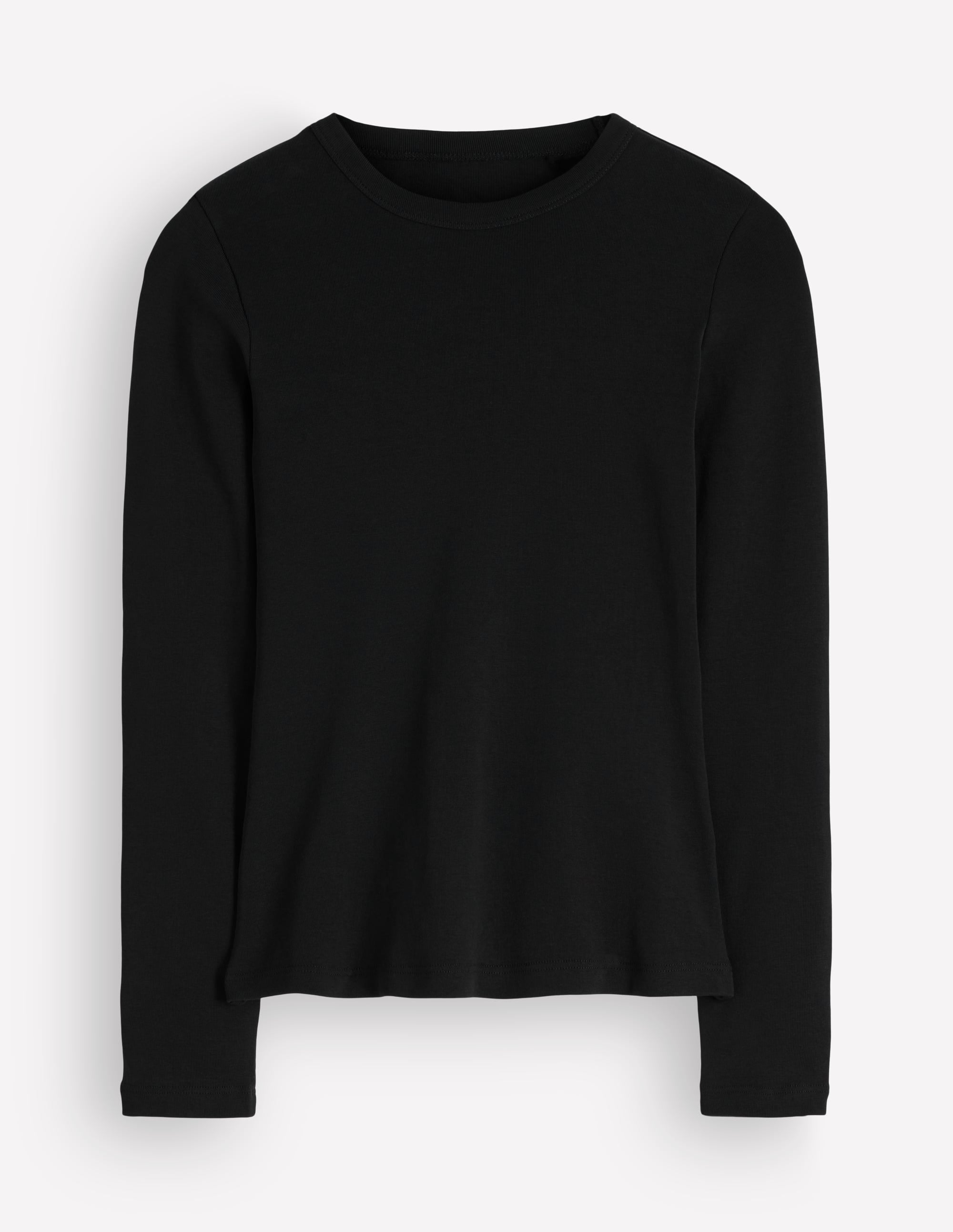 Annie Essential Crew Neck Top-Black - Image 5