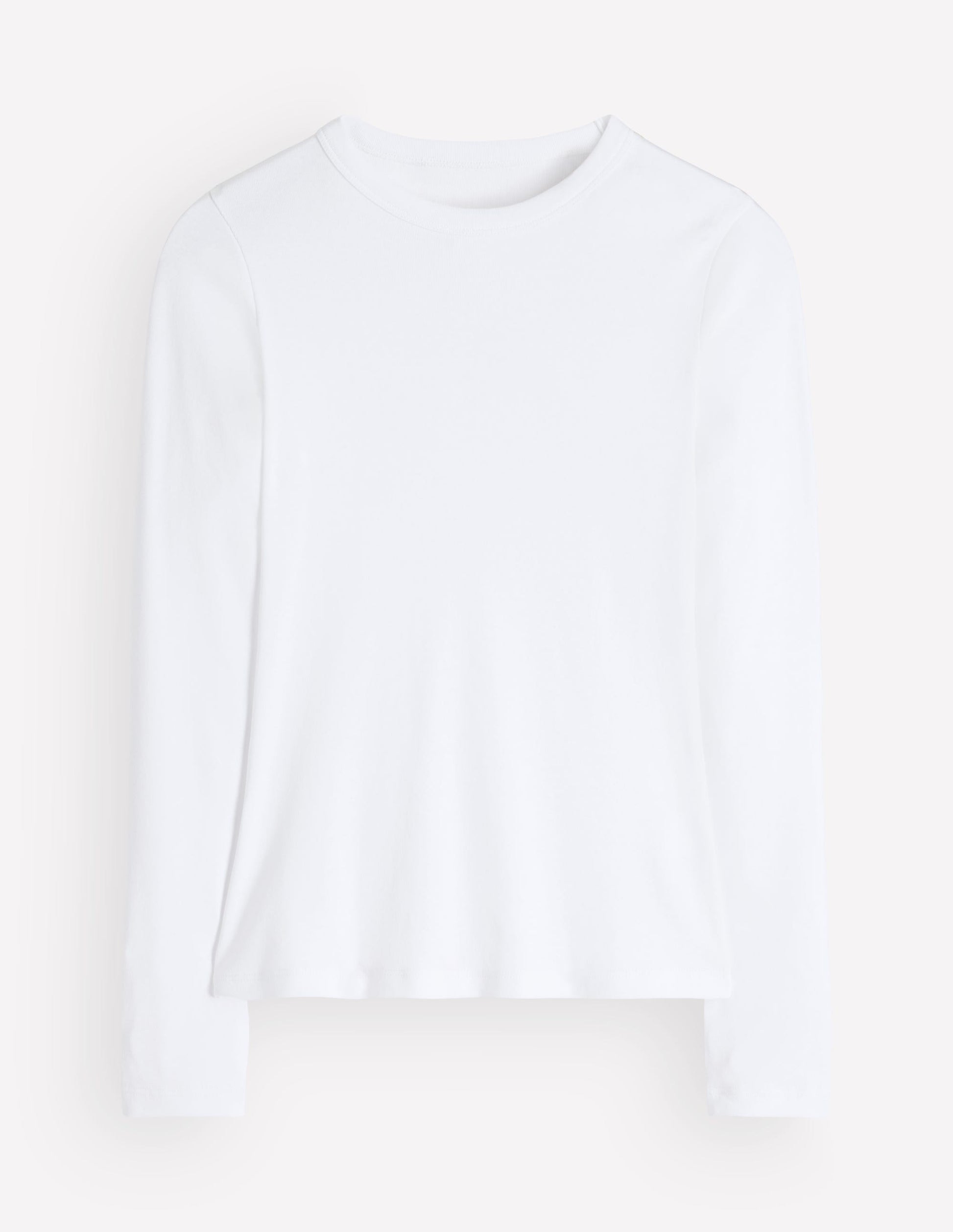 Annie Essential Crew Neck Top-White-5