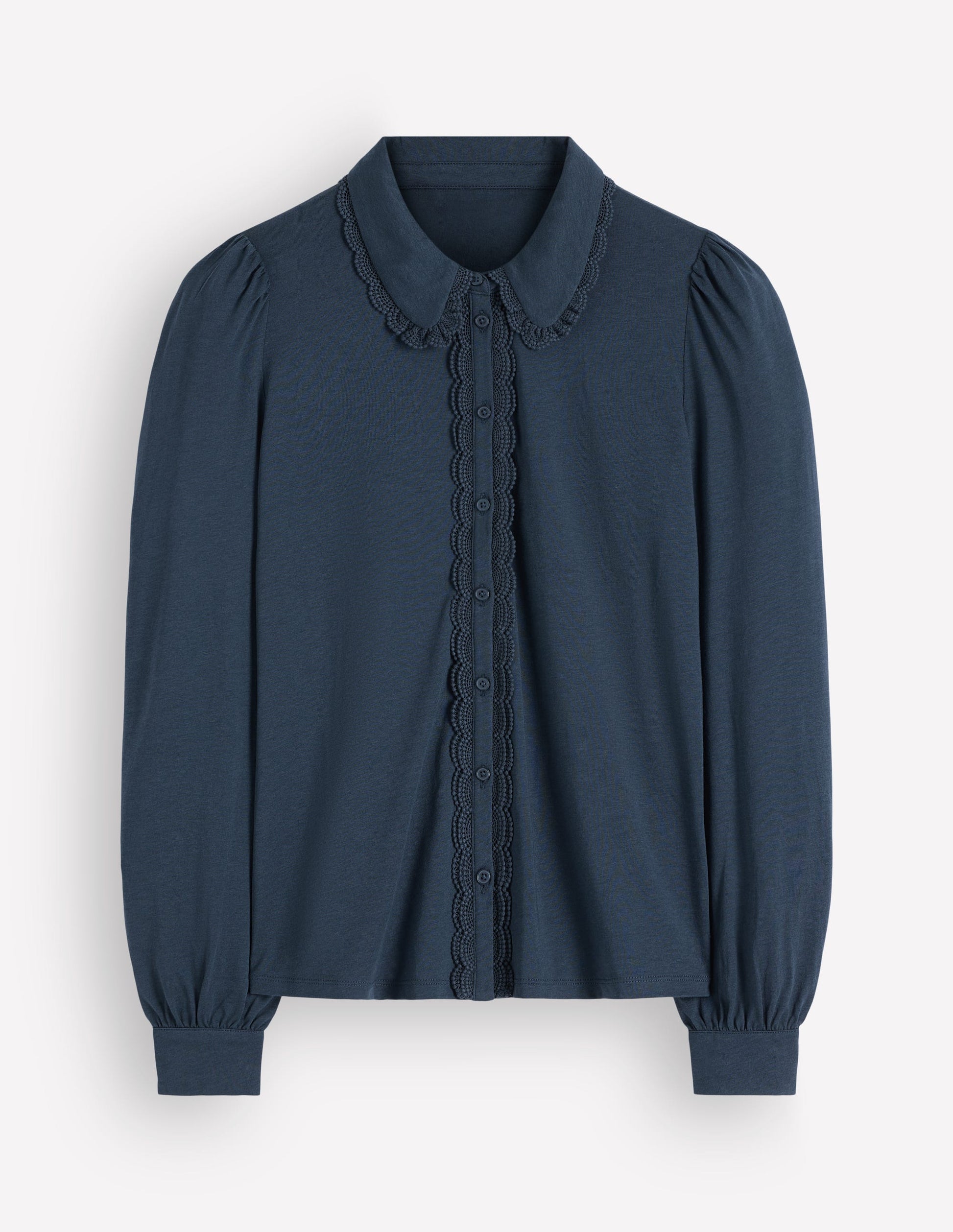 Lace Frill Blouse-Moonlit Ocean-7