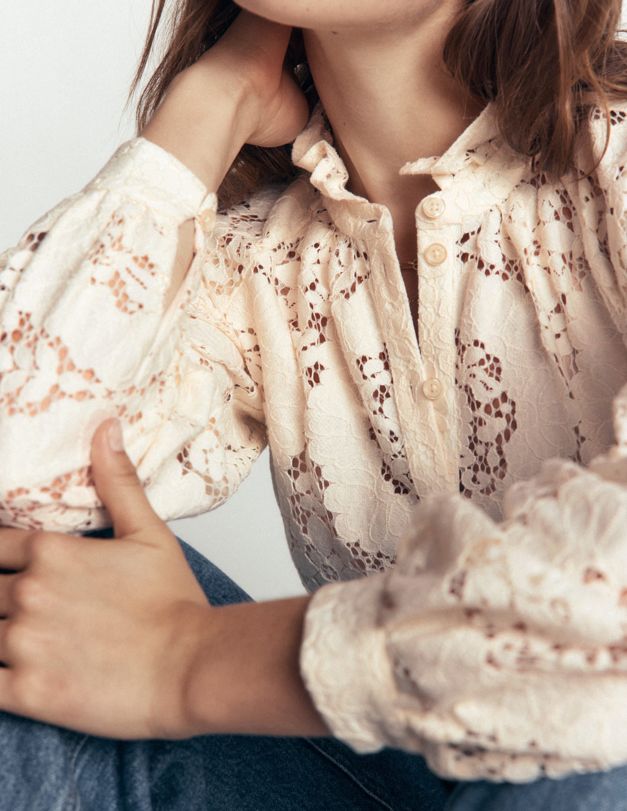 Erica Lace Top-Ivory - Image 2