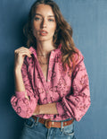 Erica Lace Top-Heather Rose