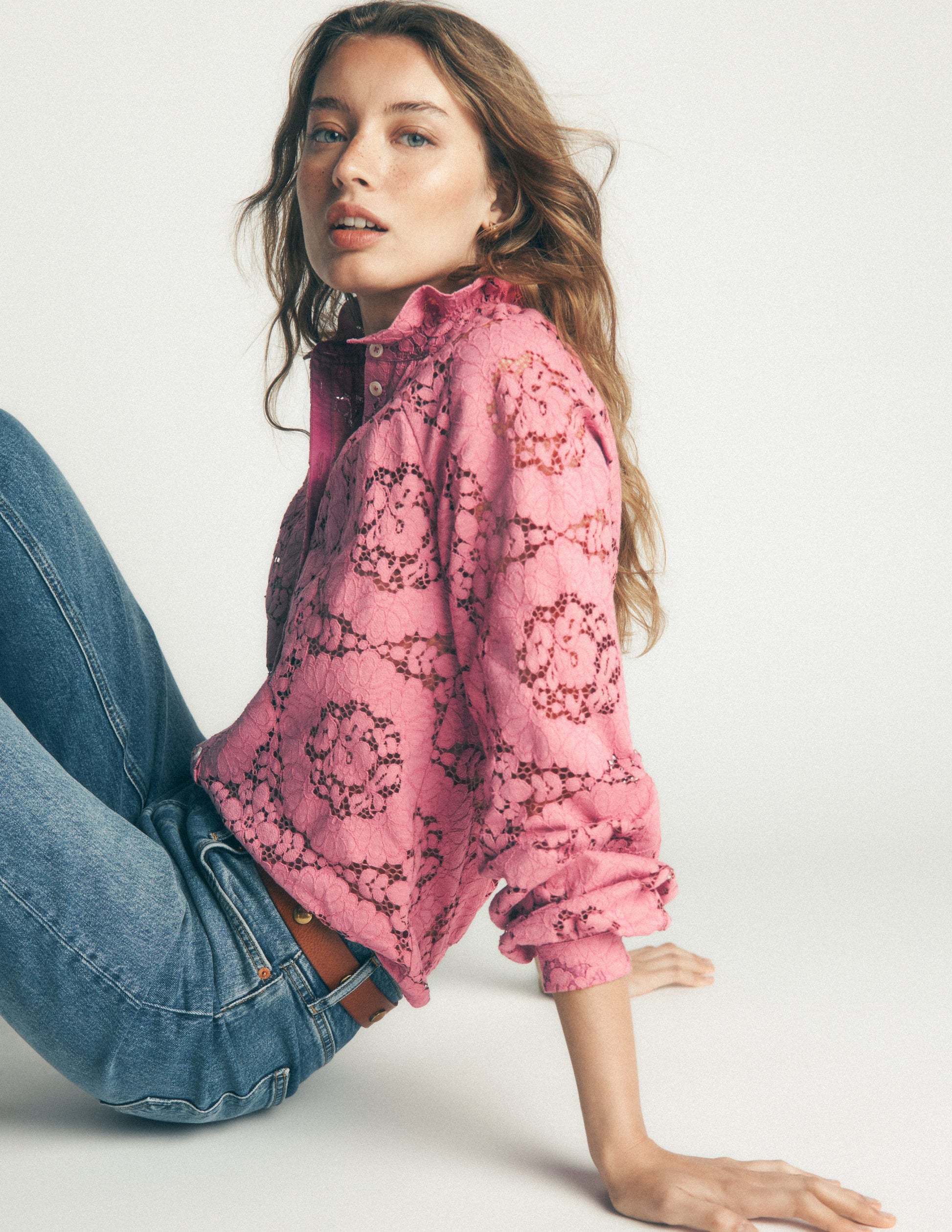 Erica Lace Top-Heather Rose-6
