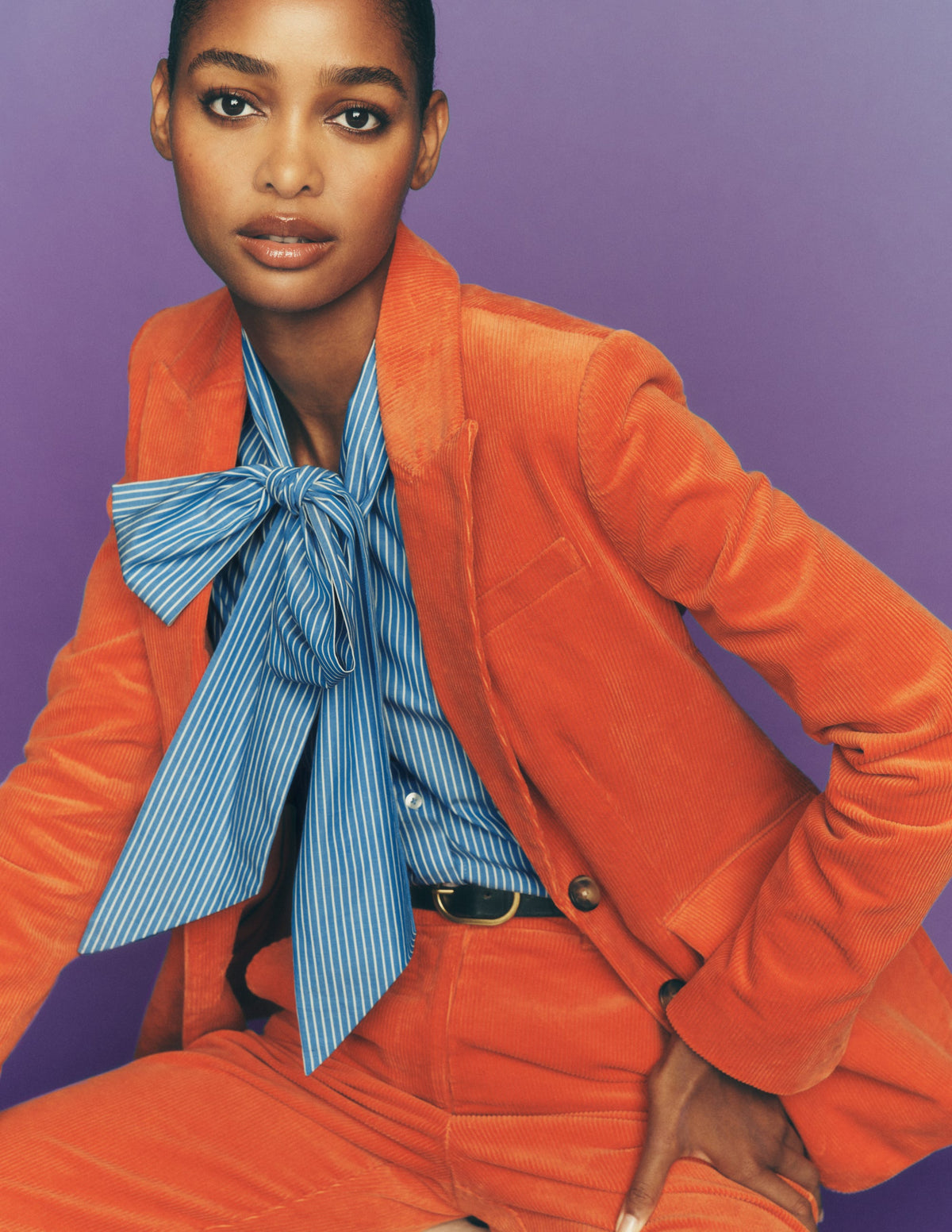 Stamford Cord Blazer-Spiced Ginger-9
