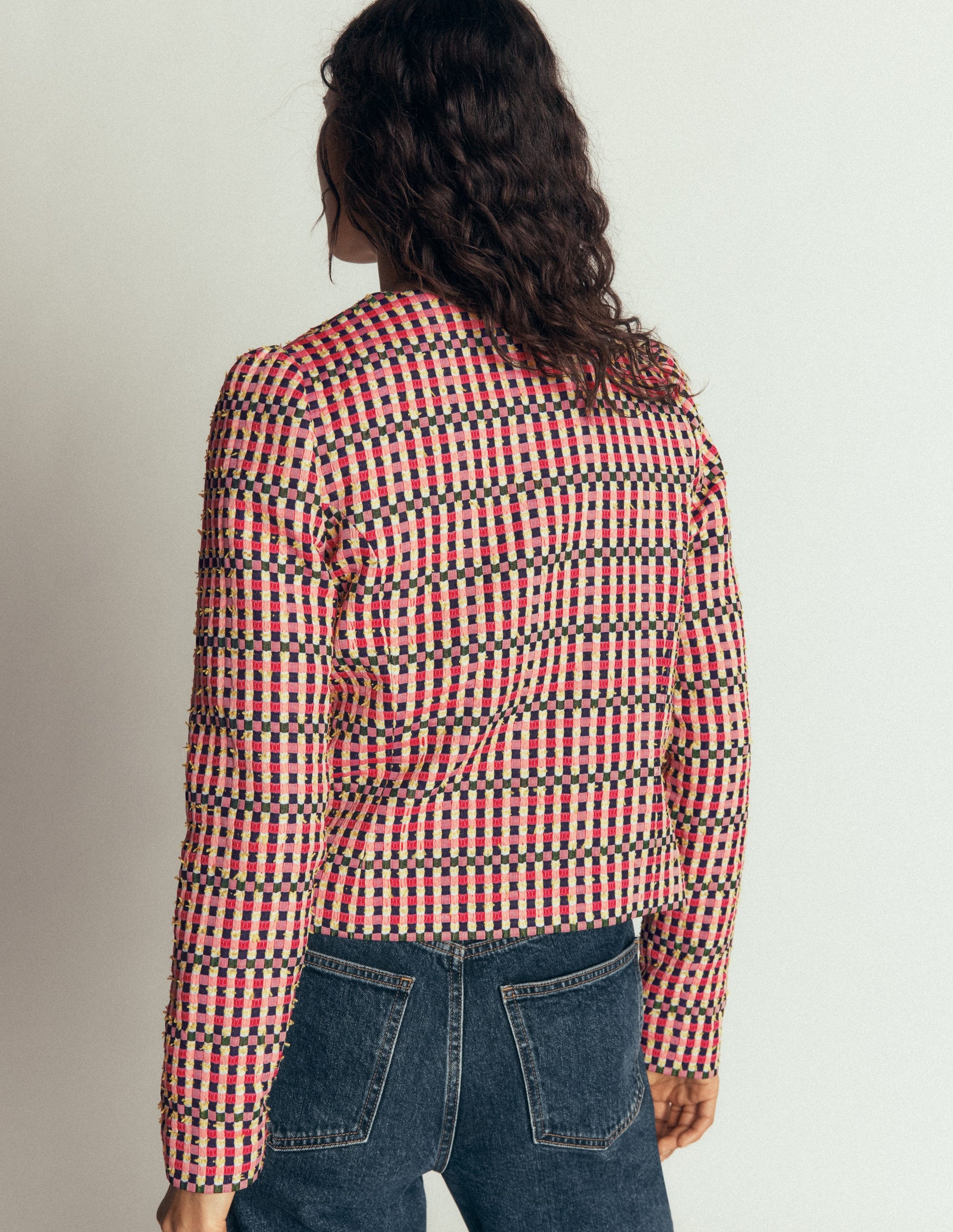 Salisbury Puff Sleeve Jacket-Multi-3