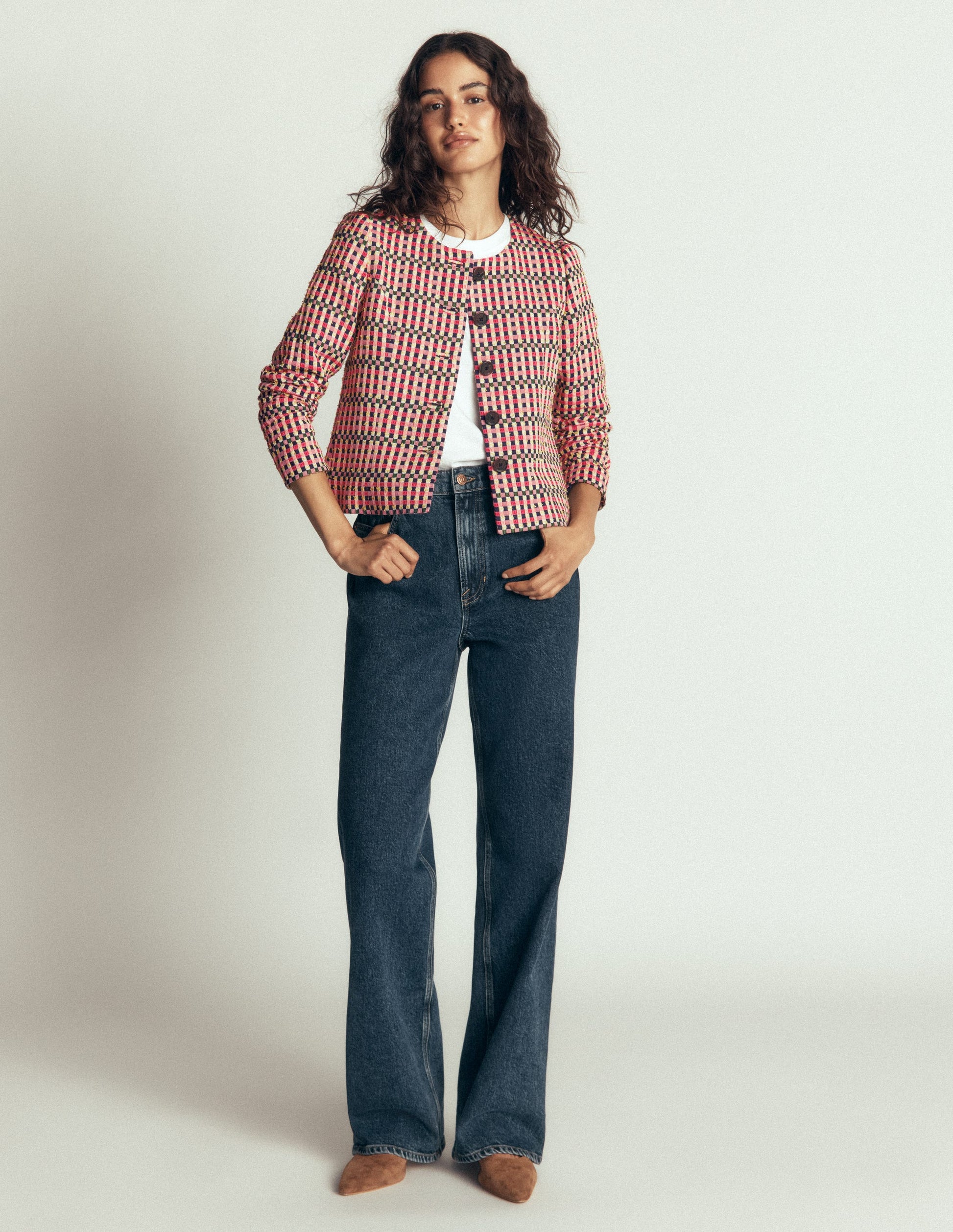 Salisbury Puff Sleeve Jacket-Multi-7