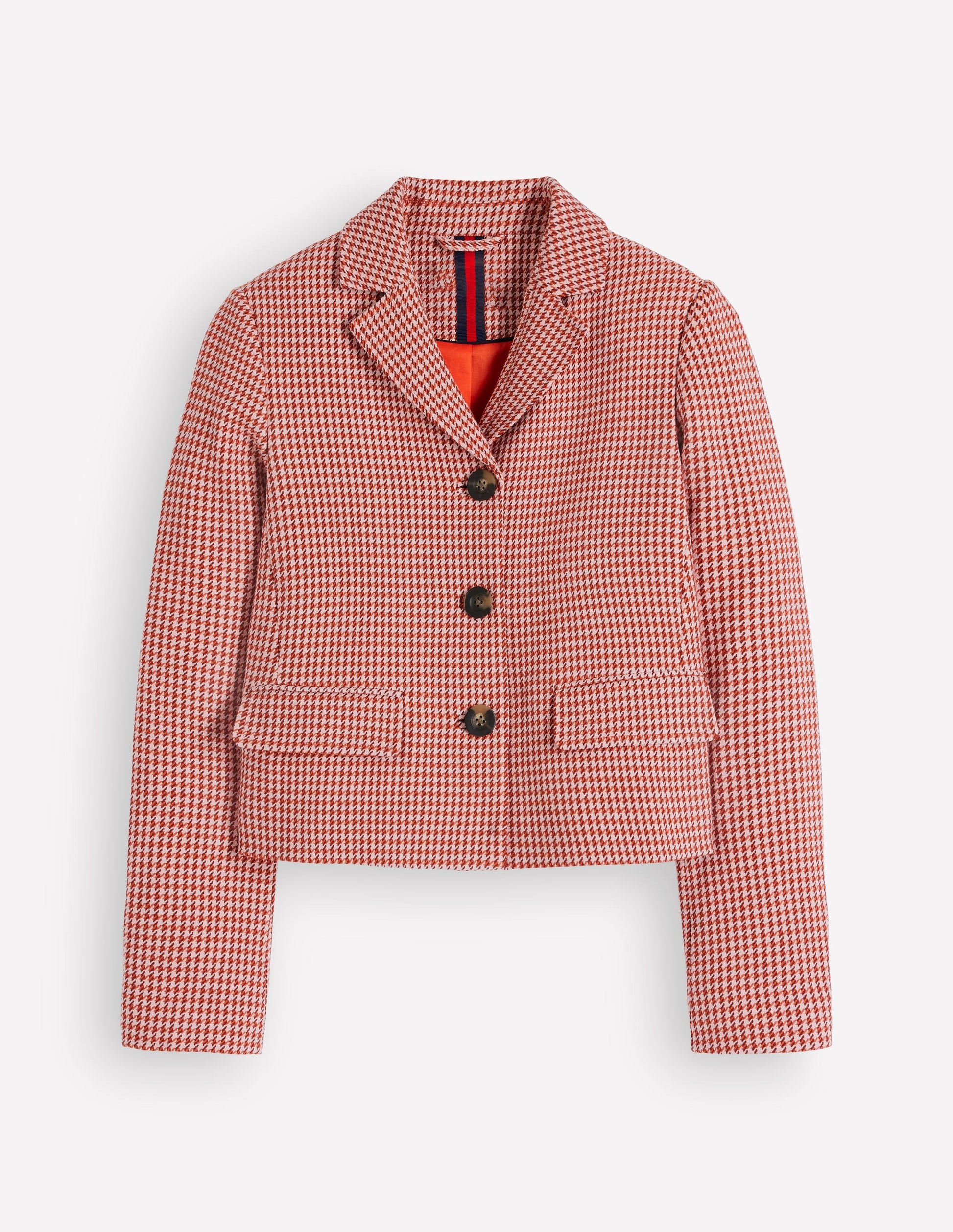 Dartmouth Cotton Blazer-Pink and Brown Puppytooth-7