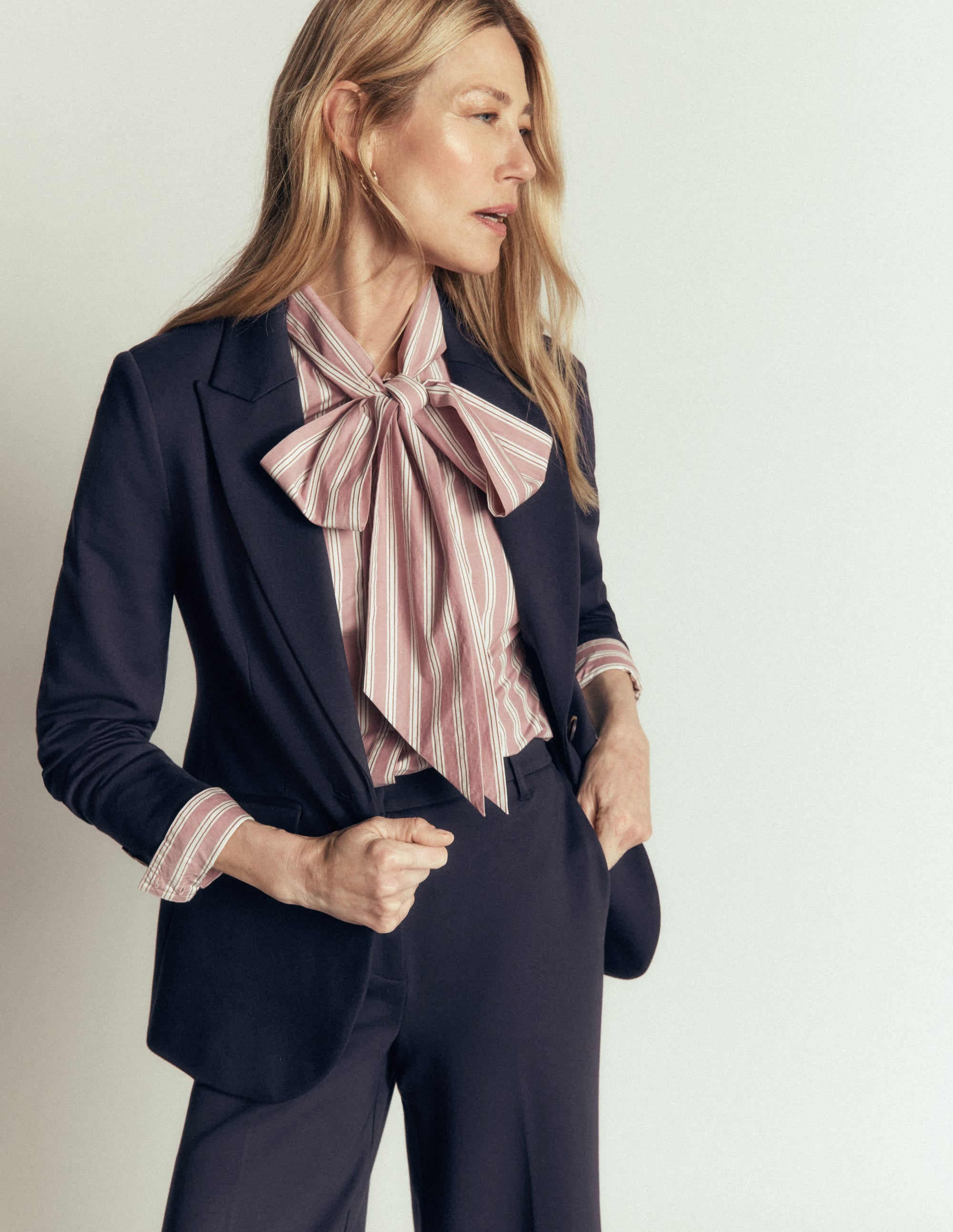Stamford Ponte Blazer-Navy - Image 4