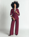 Stamford Ponte Blazer-Deep Wisteria