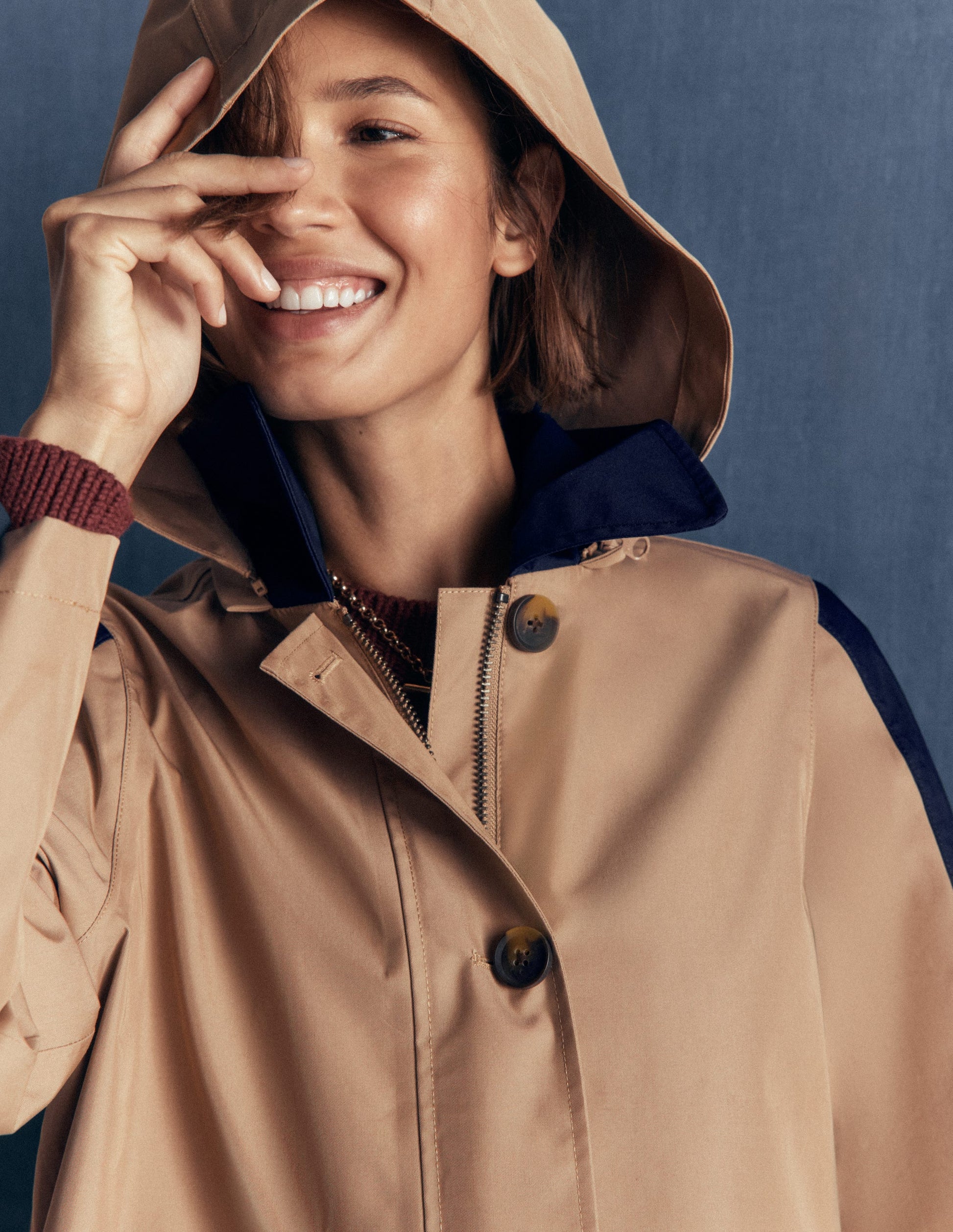 Colour block Raincoat-Amphora-2