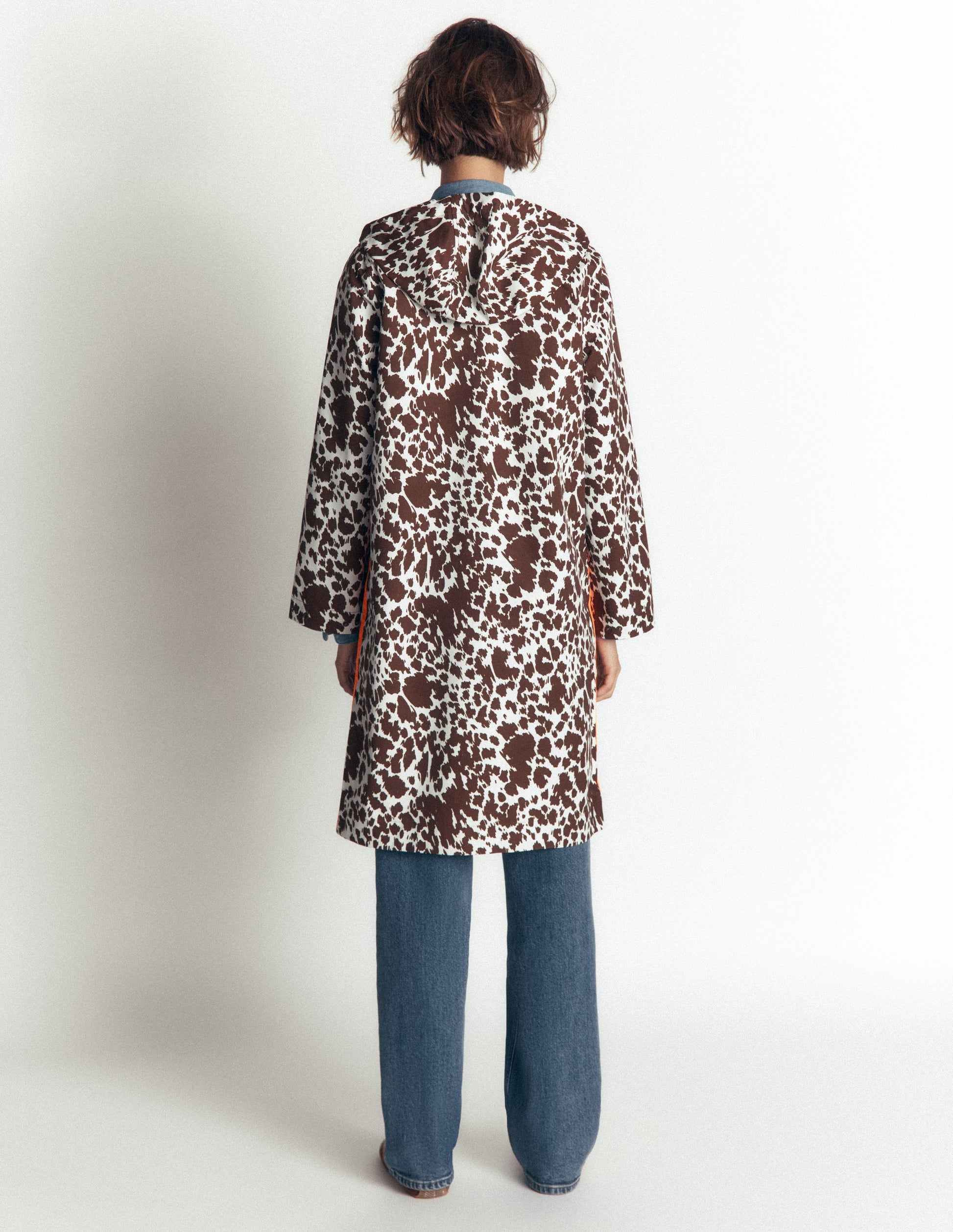 Longline Raincoat-Cow Fields-3