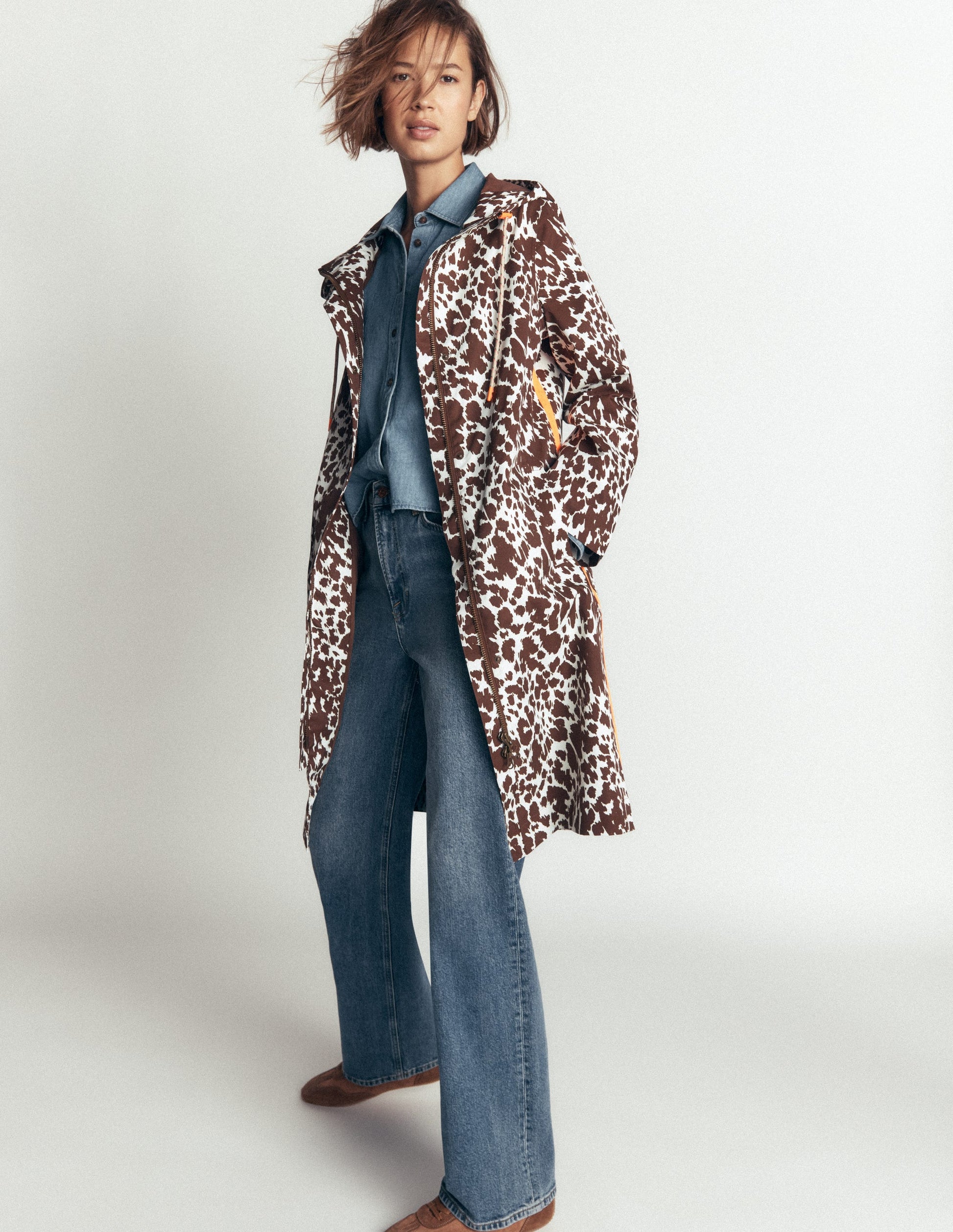Longline Raincoat-Cow Fields-6