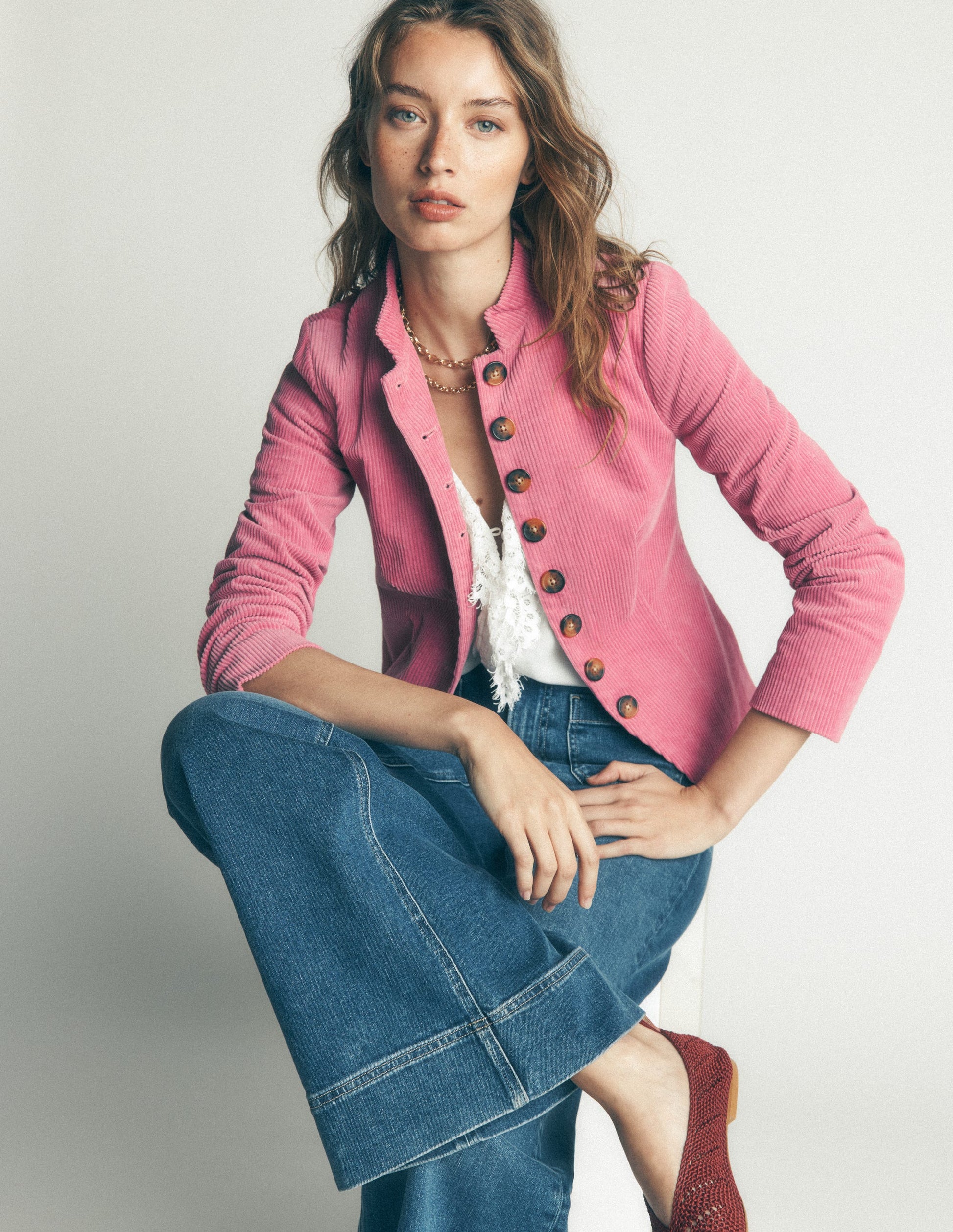 Hereford Military Cord Jacket-Pink Heather-3