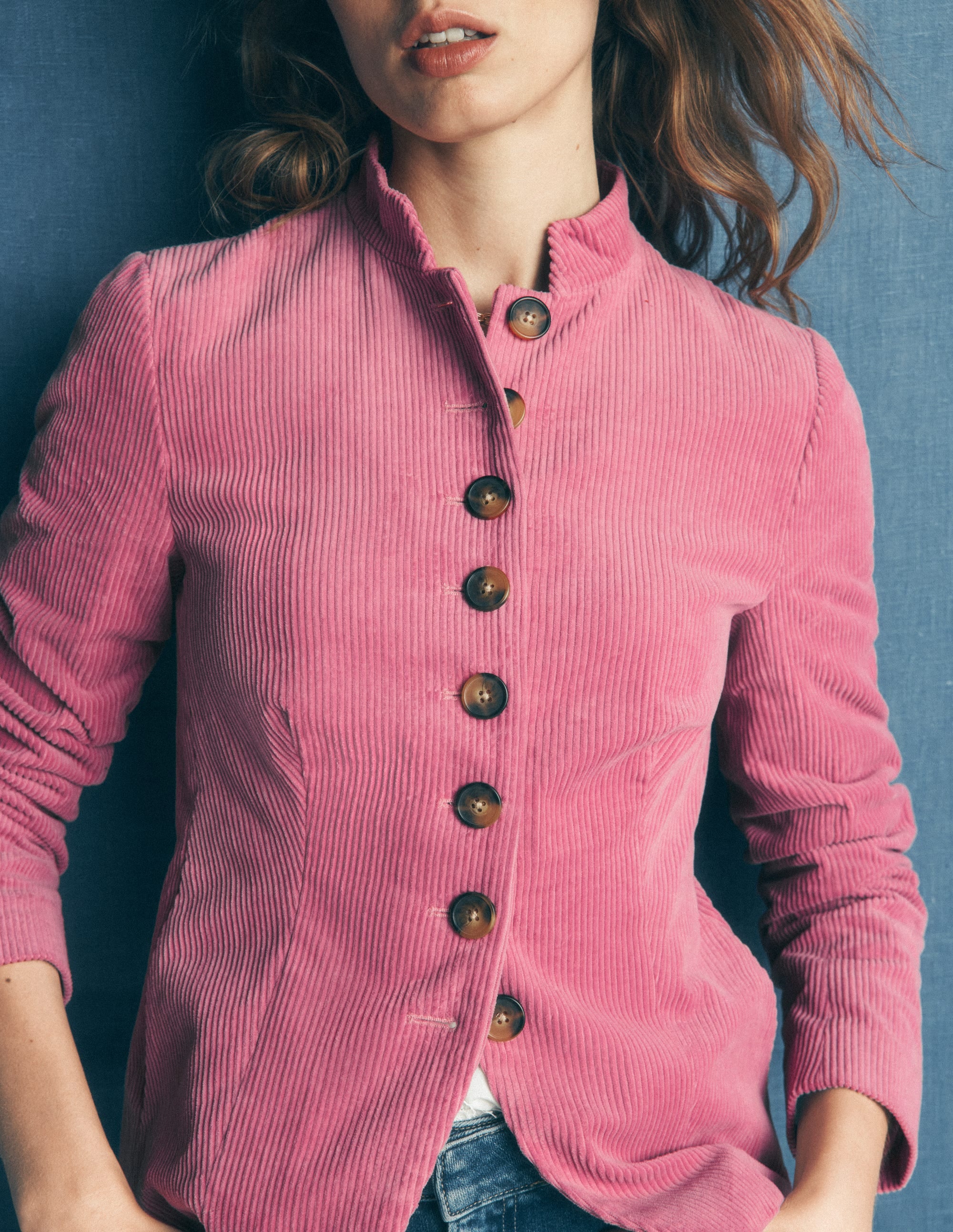 Hereford Military Cord Jacket-Pink Heather - Image 3