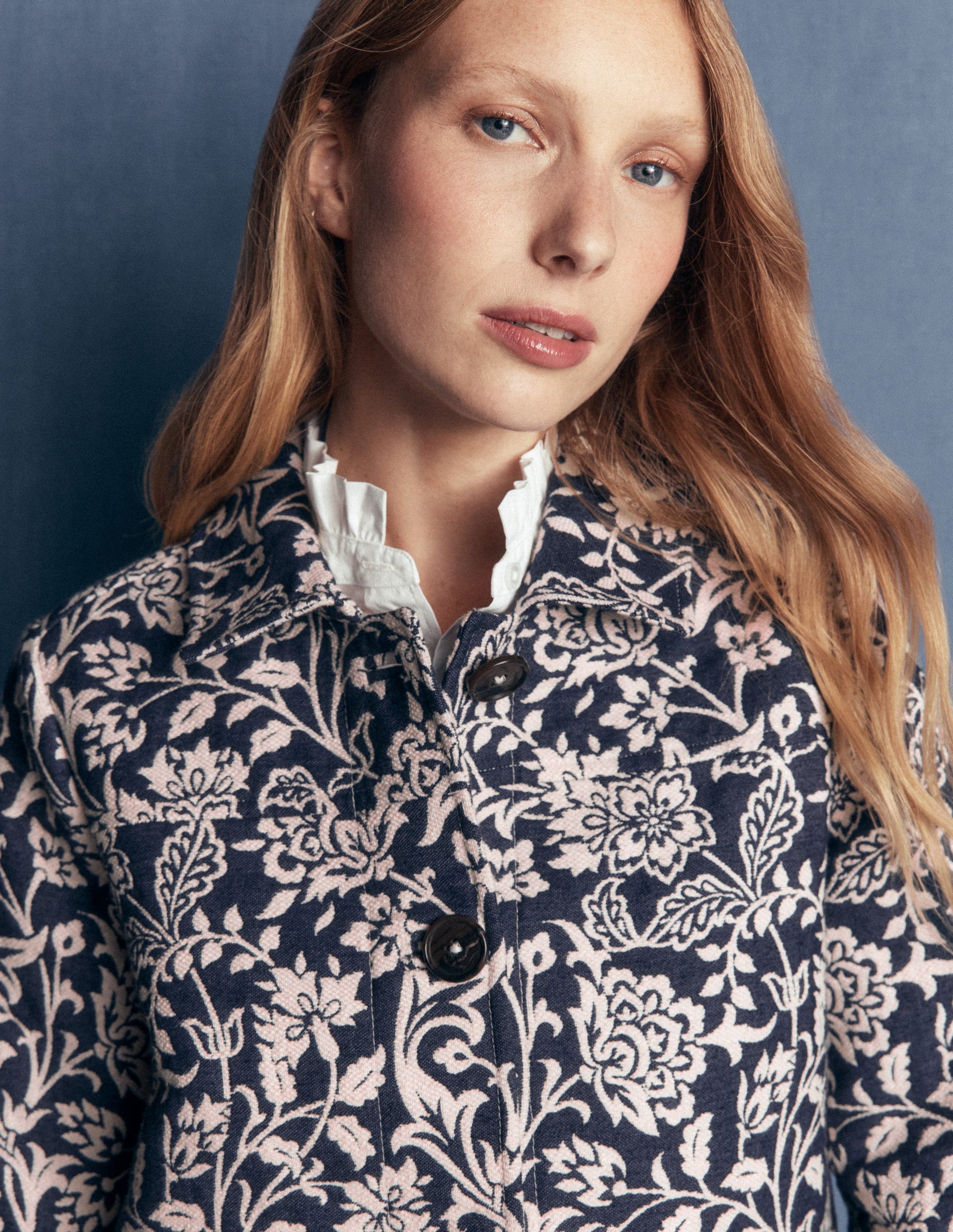 Fife Jacquard Chore Jacket-Navy-4