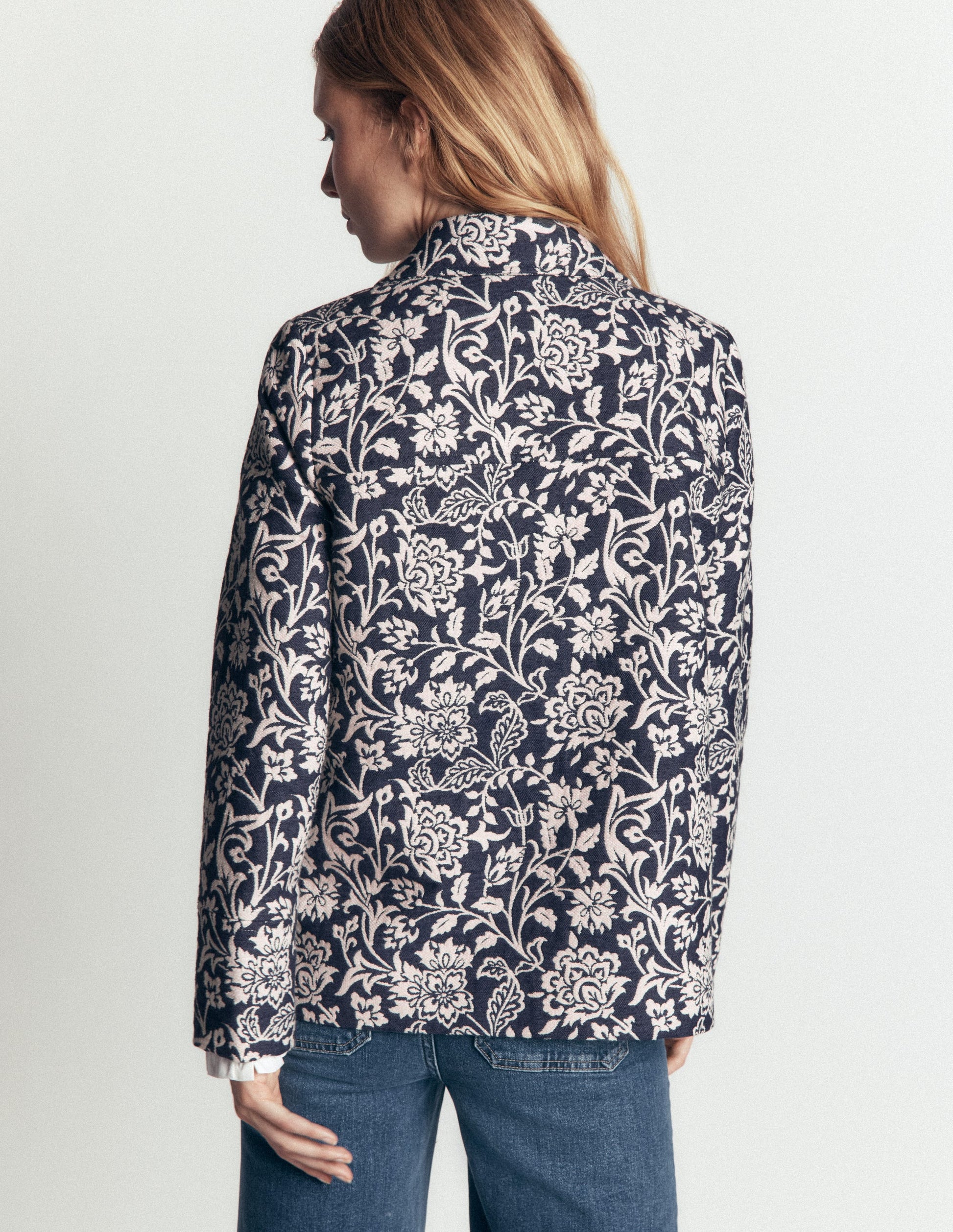 Fife Jacquard Chore Jacket-Navy-5