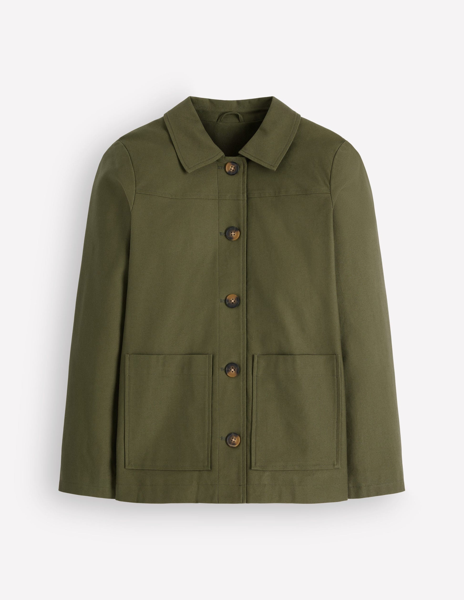 Fife Cotton Chore Jacket-Khaki Embellished-9