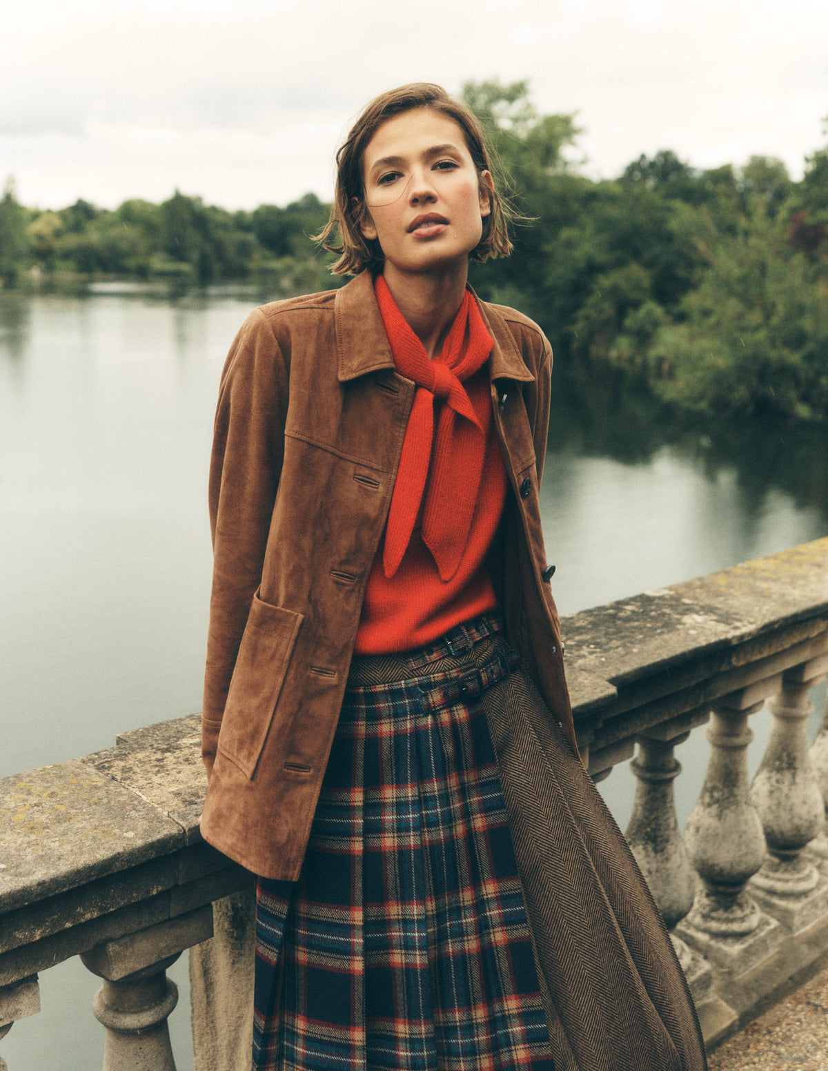 Fife Suede Chore Jacket-Tan-1
