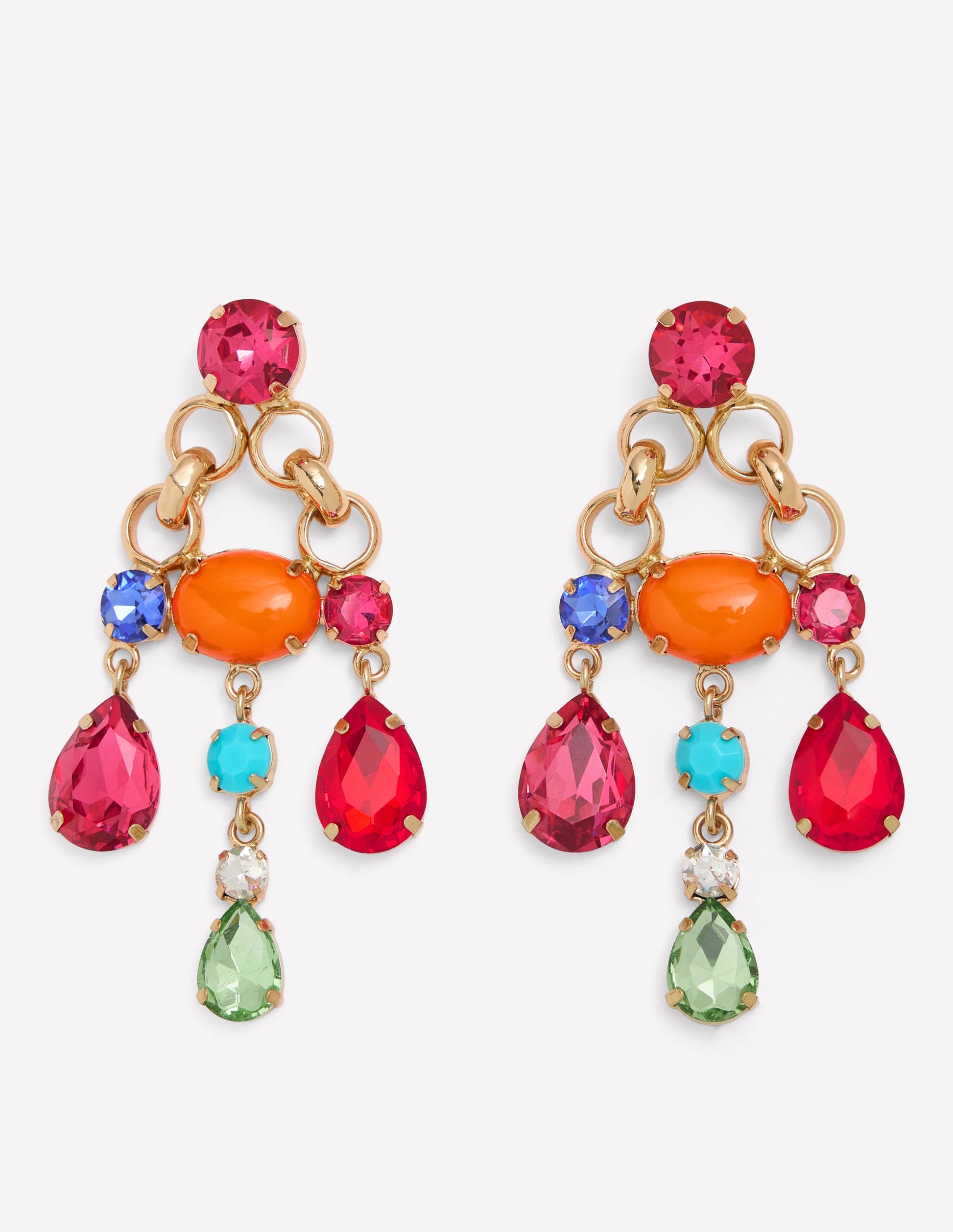 Mega Jewel Earrings-Multi-1