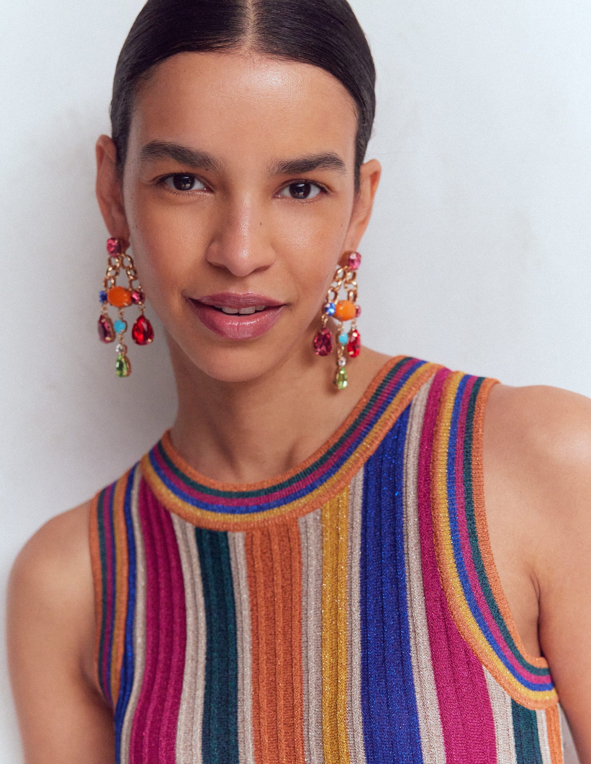 Mega Jewel Earrings-Multi-2