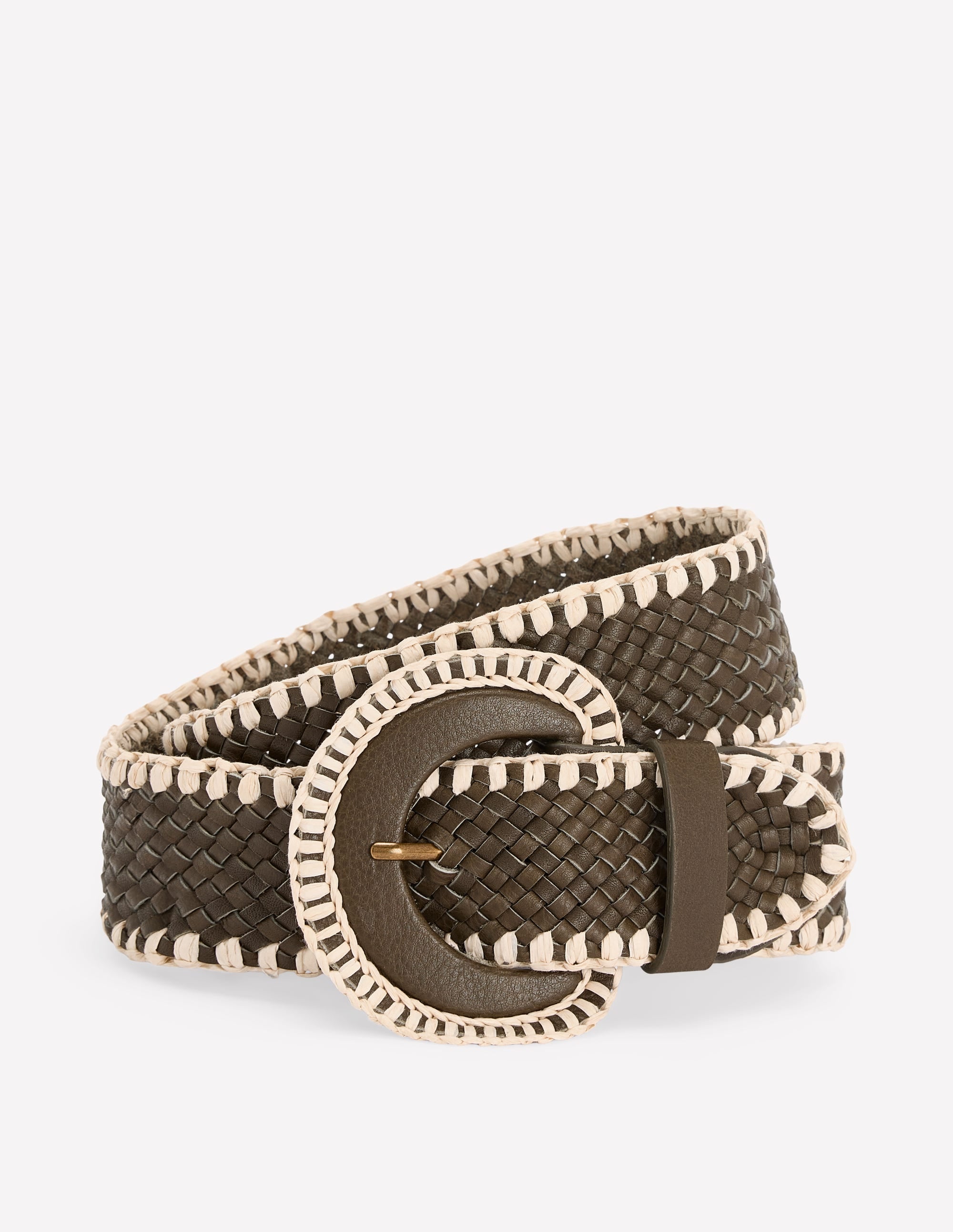 Woven Stitch Belt-Woodland Green - Image 2