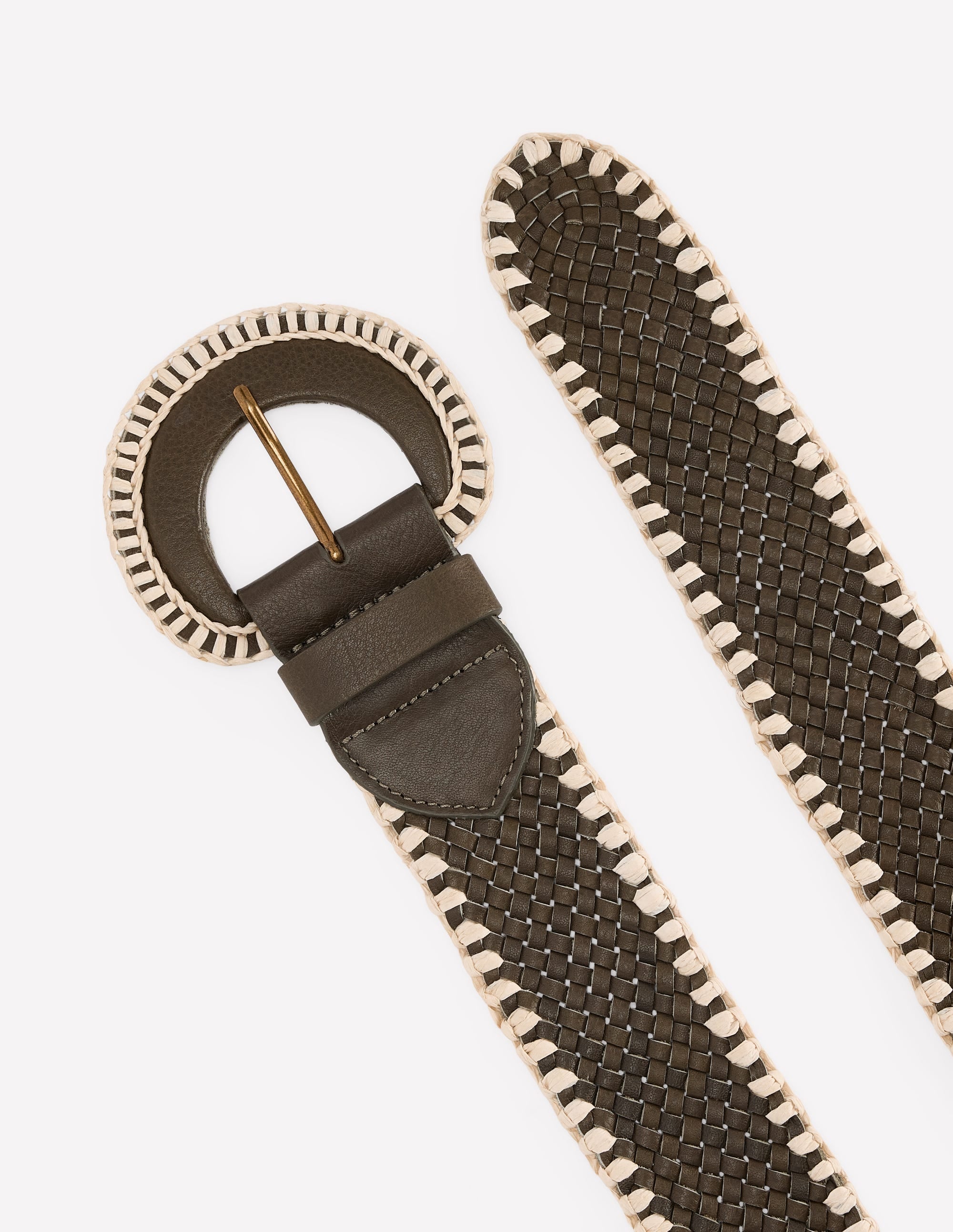 Woven Stitch Belt-Woodland Green - Image 3