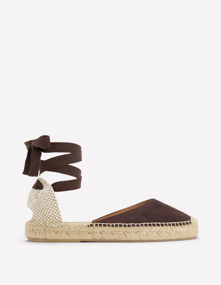Cassie Flat Espadrilles-Bitter Chocolate