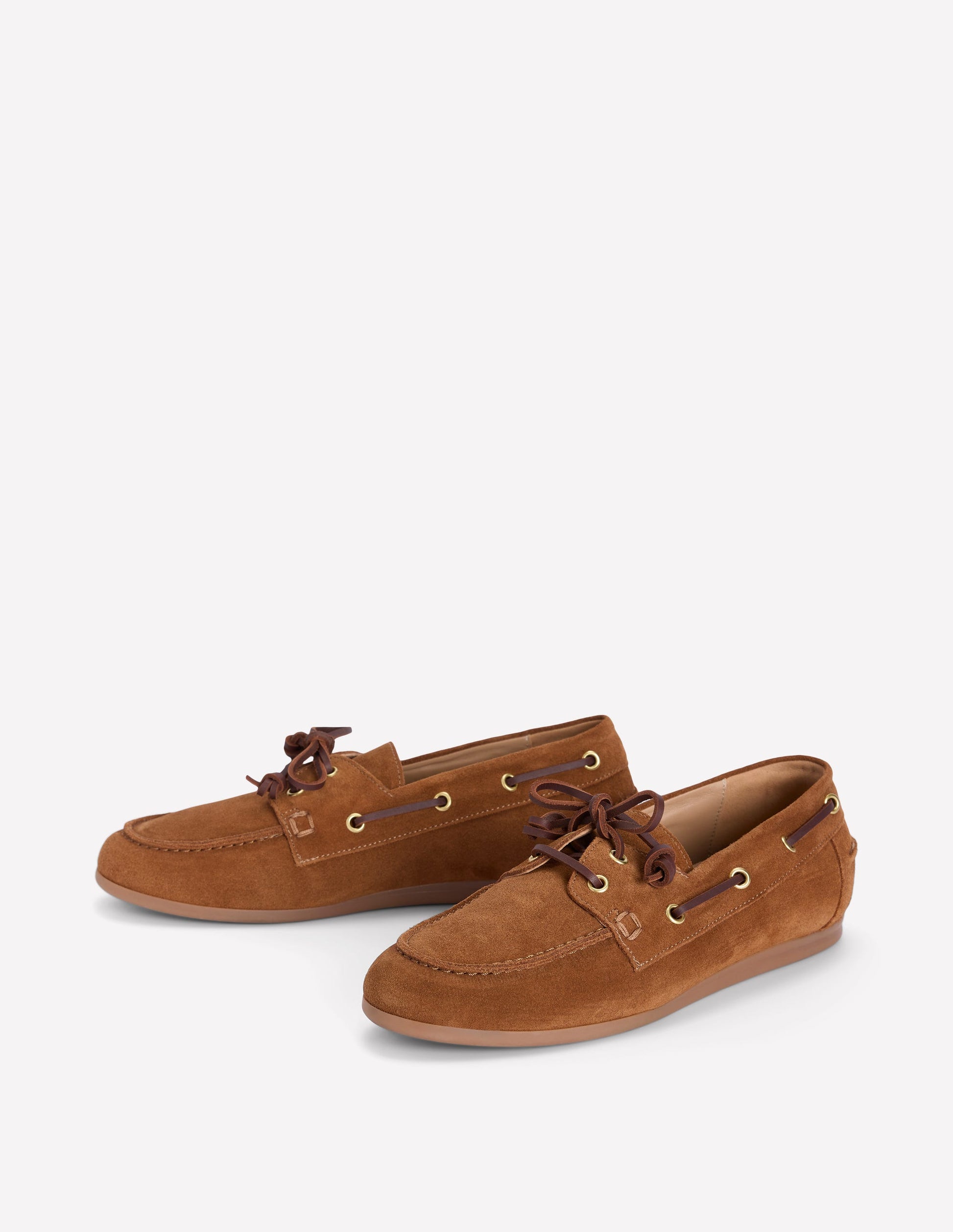 Lace-Up Boat Shoe-Tan-2
