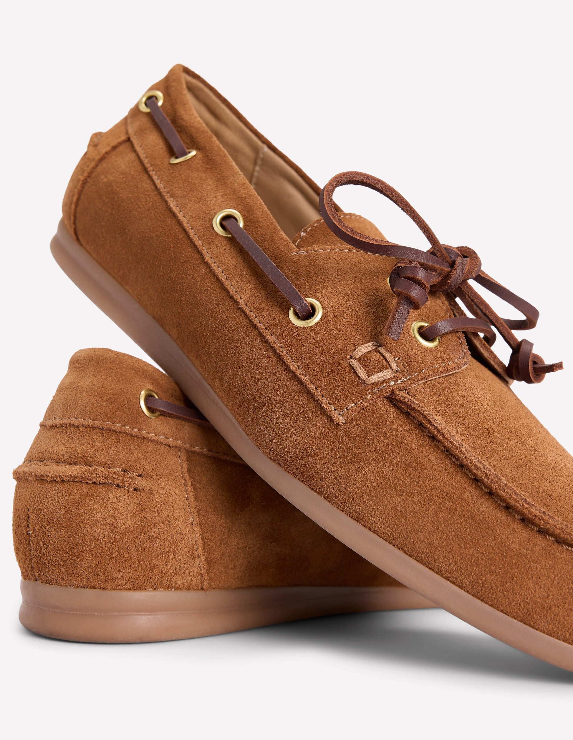 Lace-Up Boat Shoe-Tan-3