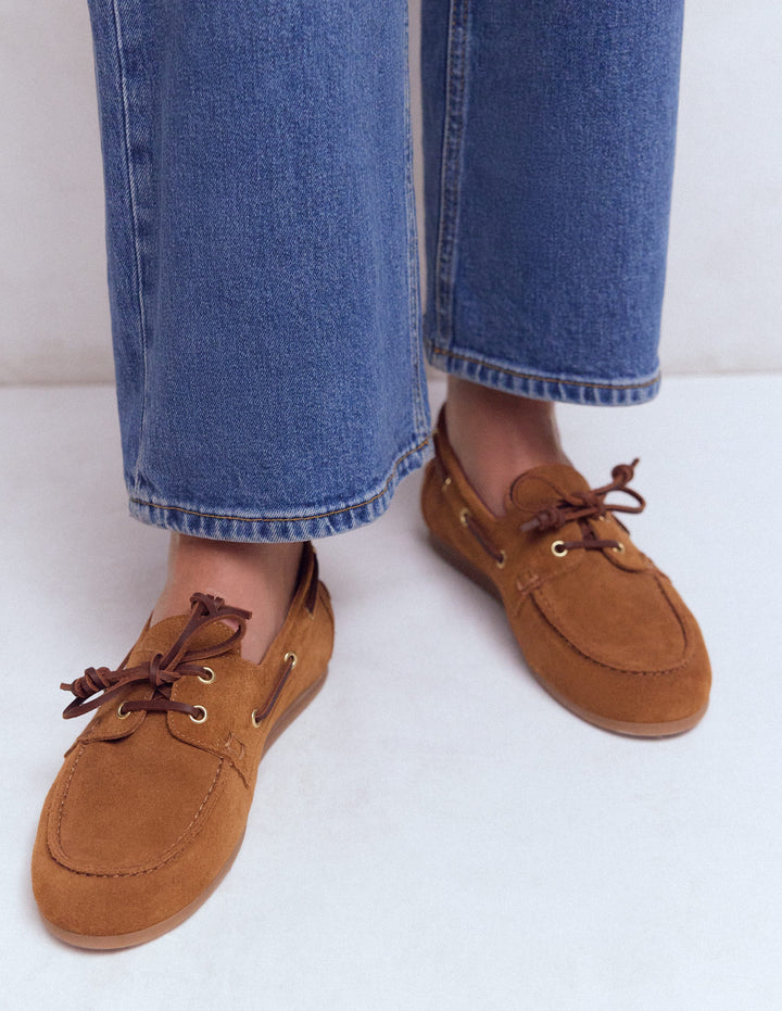 Lace-Up Boat Shoes