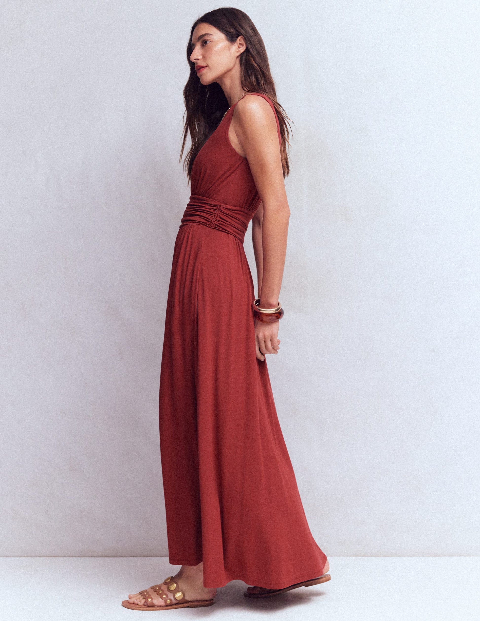Elodie Jersey Maxi Dress-Rich Chestnut-6