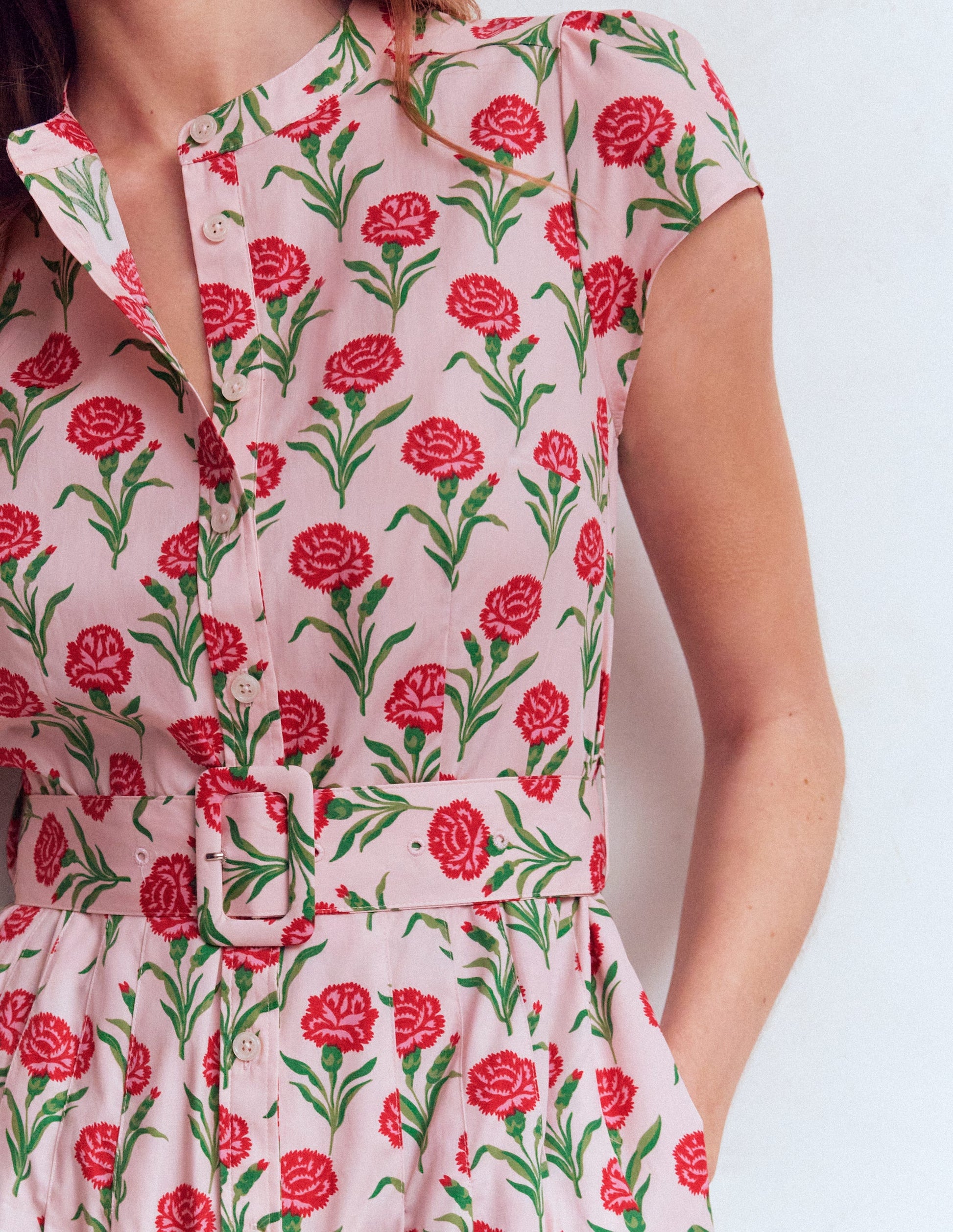 Arabella Cotton Maxi Dress-Pink Carnation Stem-3