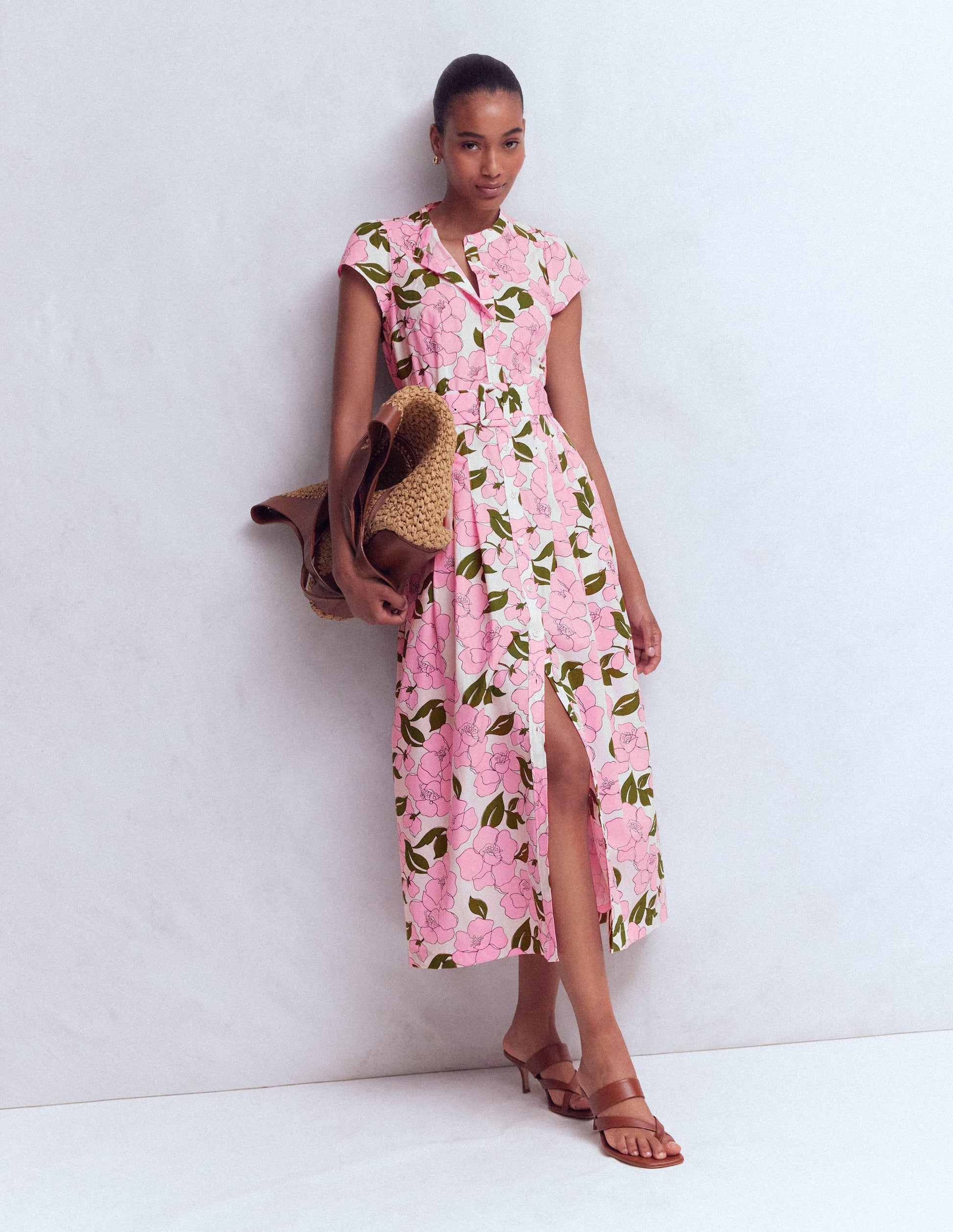 Arabella Cotton Maxi Dress-Pink Radiant Bloom | Boden UK Arabella Cotton Maxi Dress-Pink Radiant Bloom | Boden UK