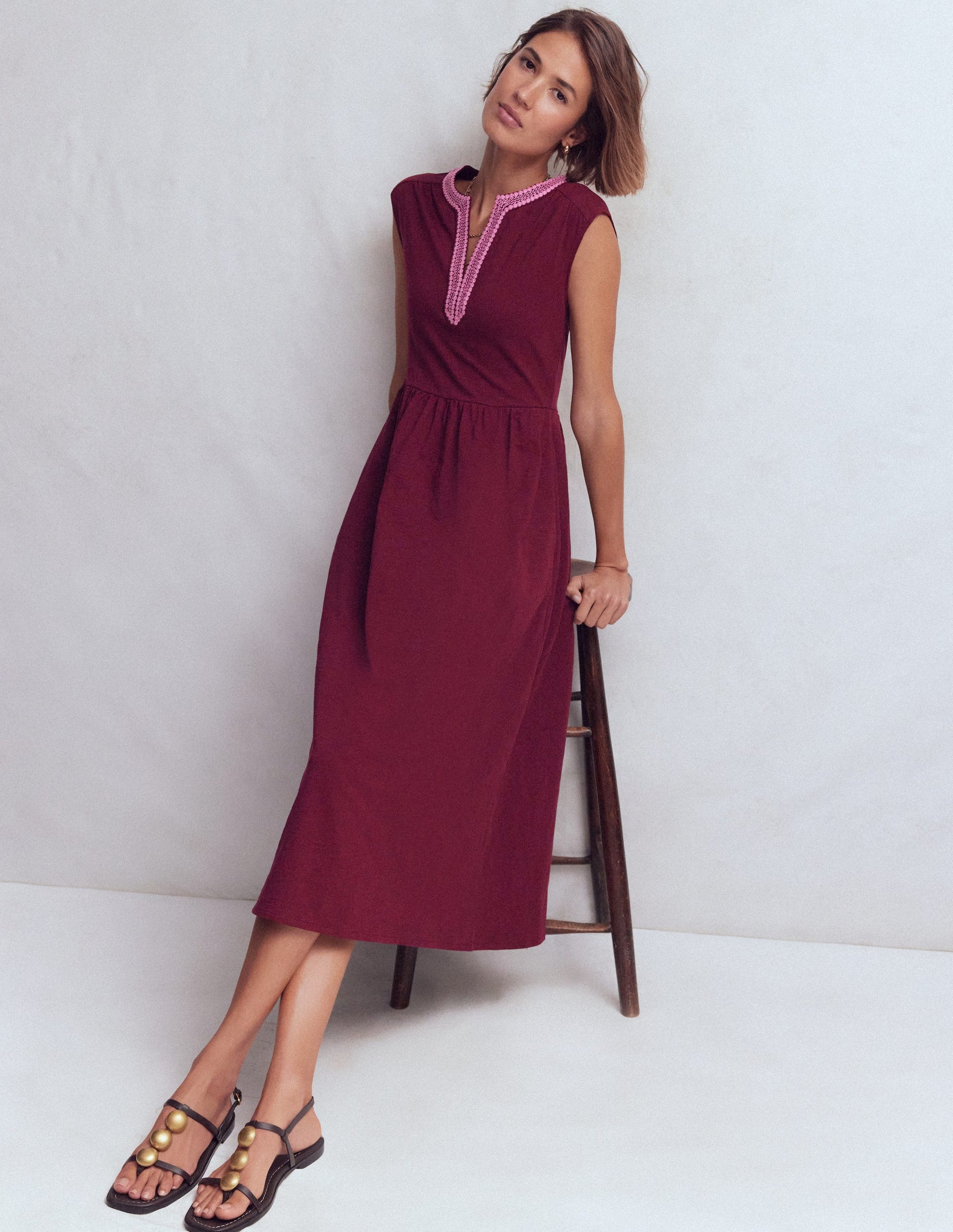 May Jersey Midi Dress-Deep Wisteria-4