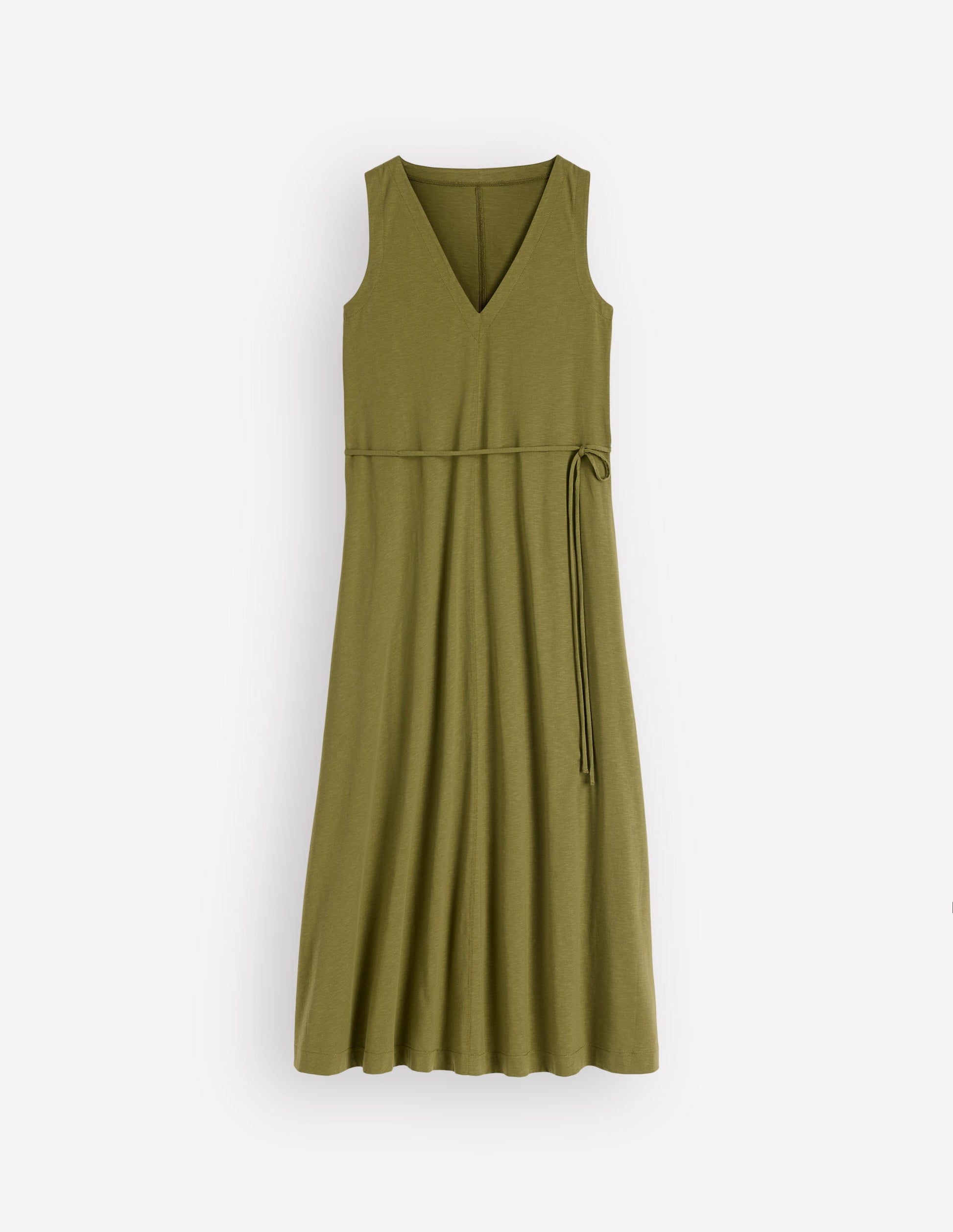 Mia V-neck Jersey Midi Dress-Olive | Boden UK Mia V-neck Jersey Midi Dress-Olive | Boden UK