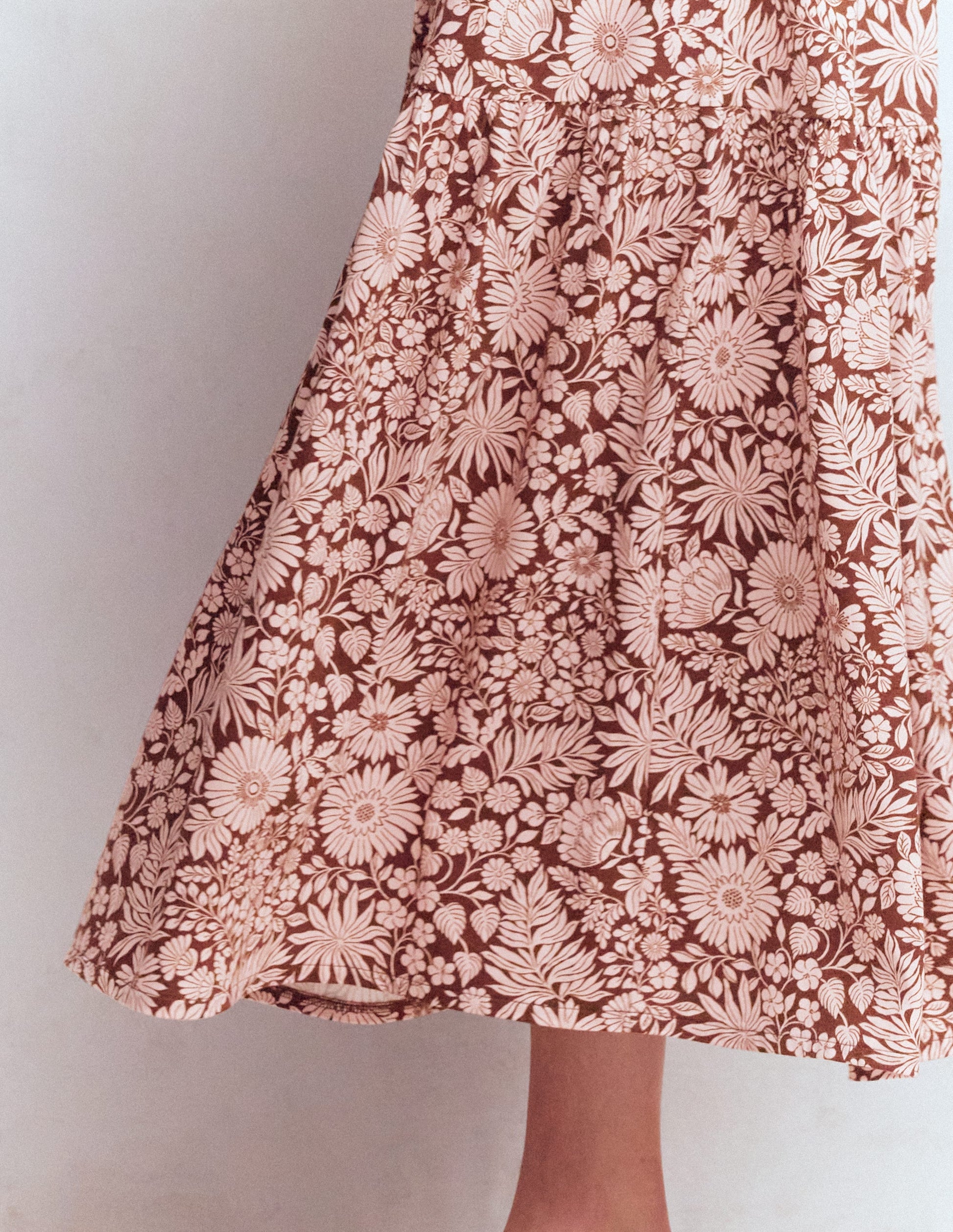 Camalie Jersey Maxi Dress-Raw Umber, Flowerbed Bloom-3