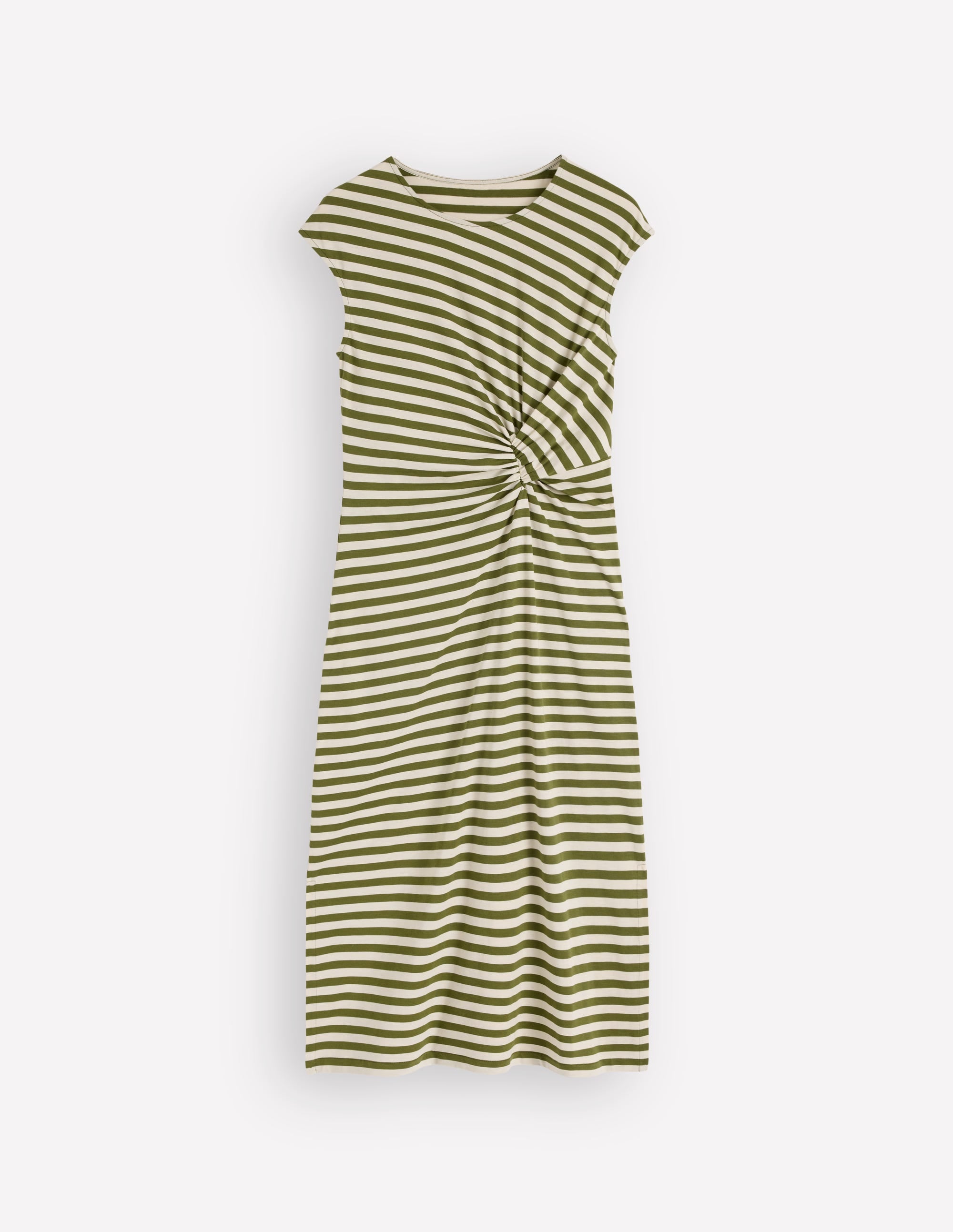 Delilah Twisted Midi Dress-Stripe - Image 6