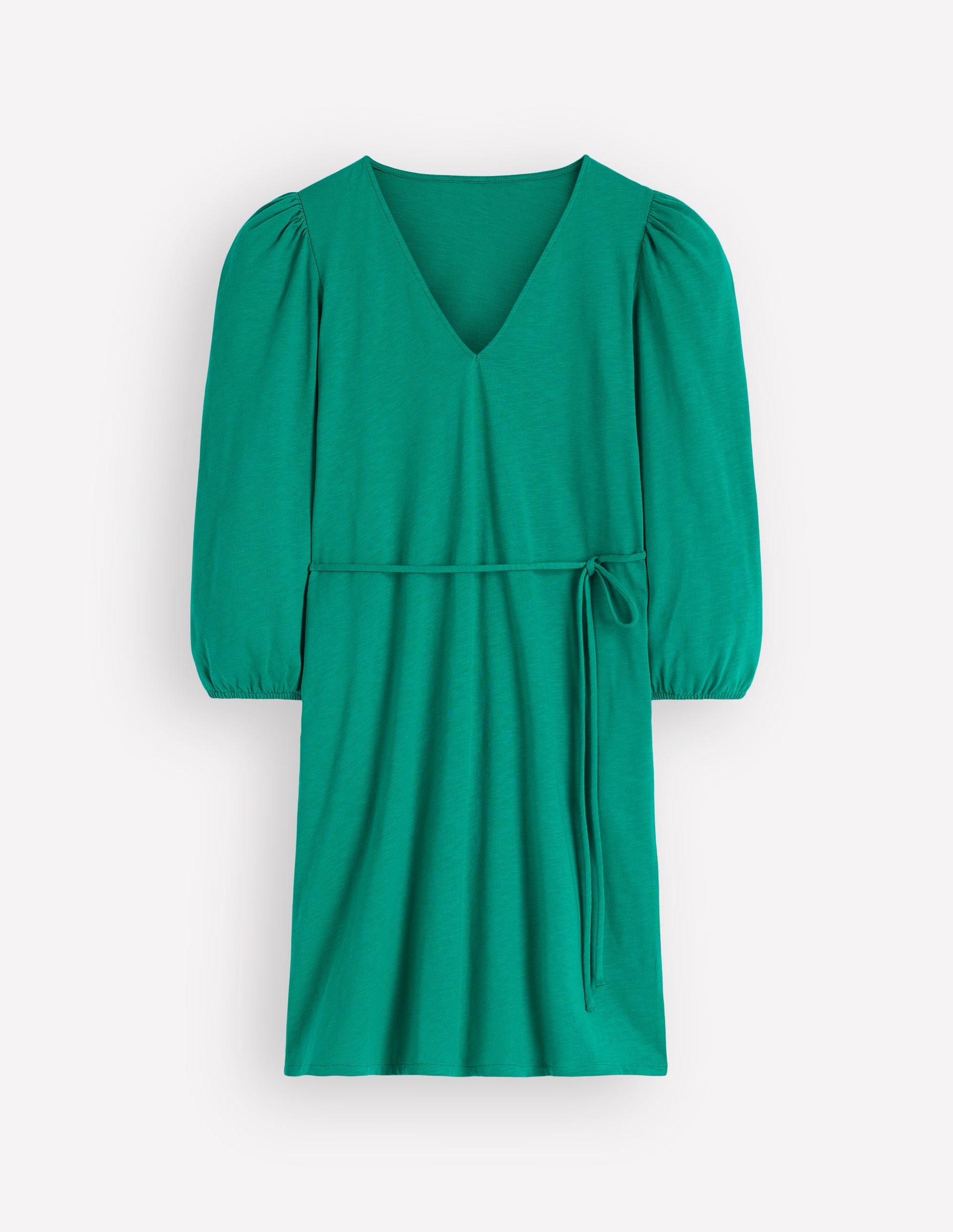 Cary V-Neck Jersey Dress-Deep Teal-7