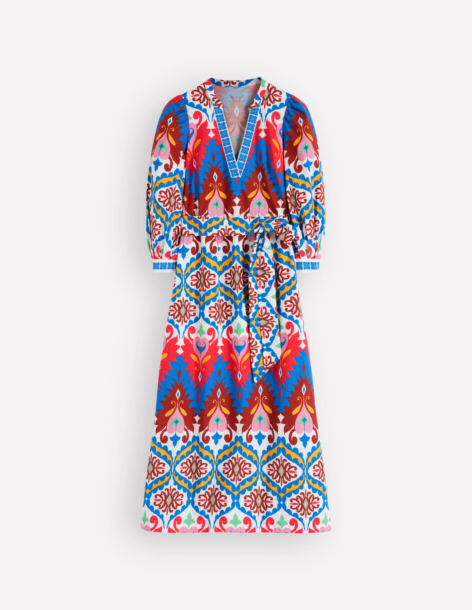 Octavia Cotton Dress-Multi Ikat Dream-8