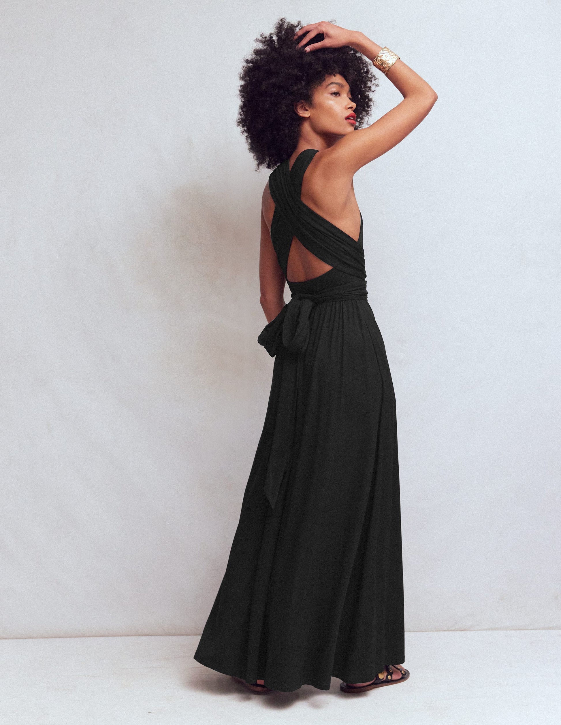 Multiway Jersey Maxi Dress-Black-5