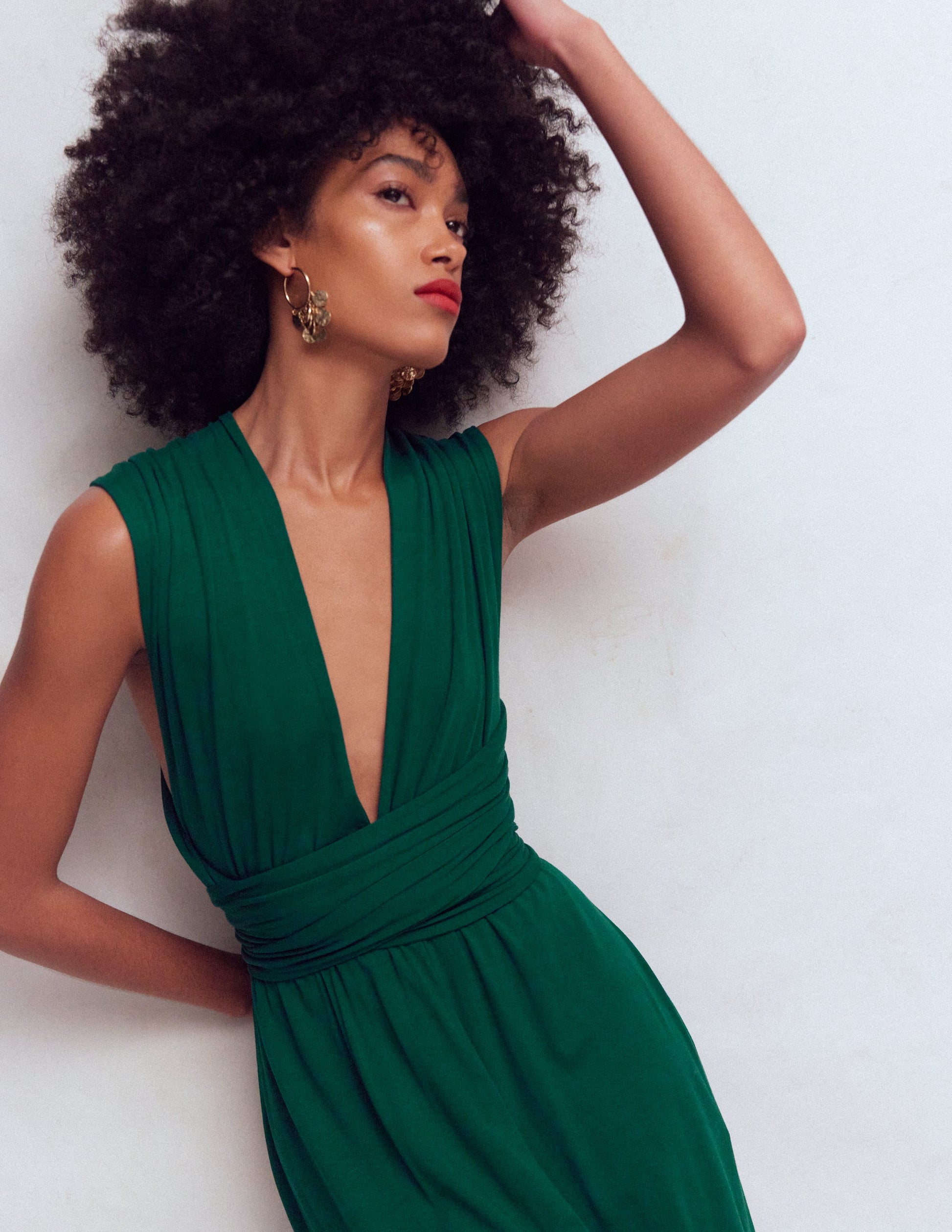 Multiway Jersey Maxi Dress-Emerald Night-3